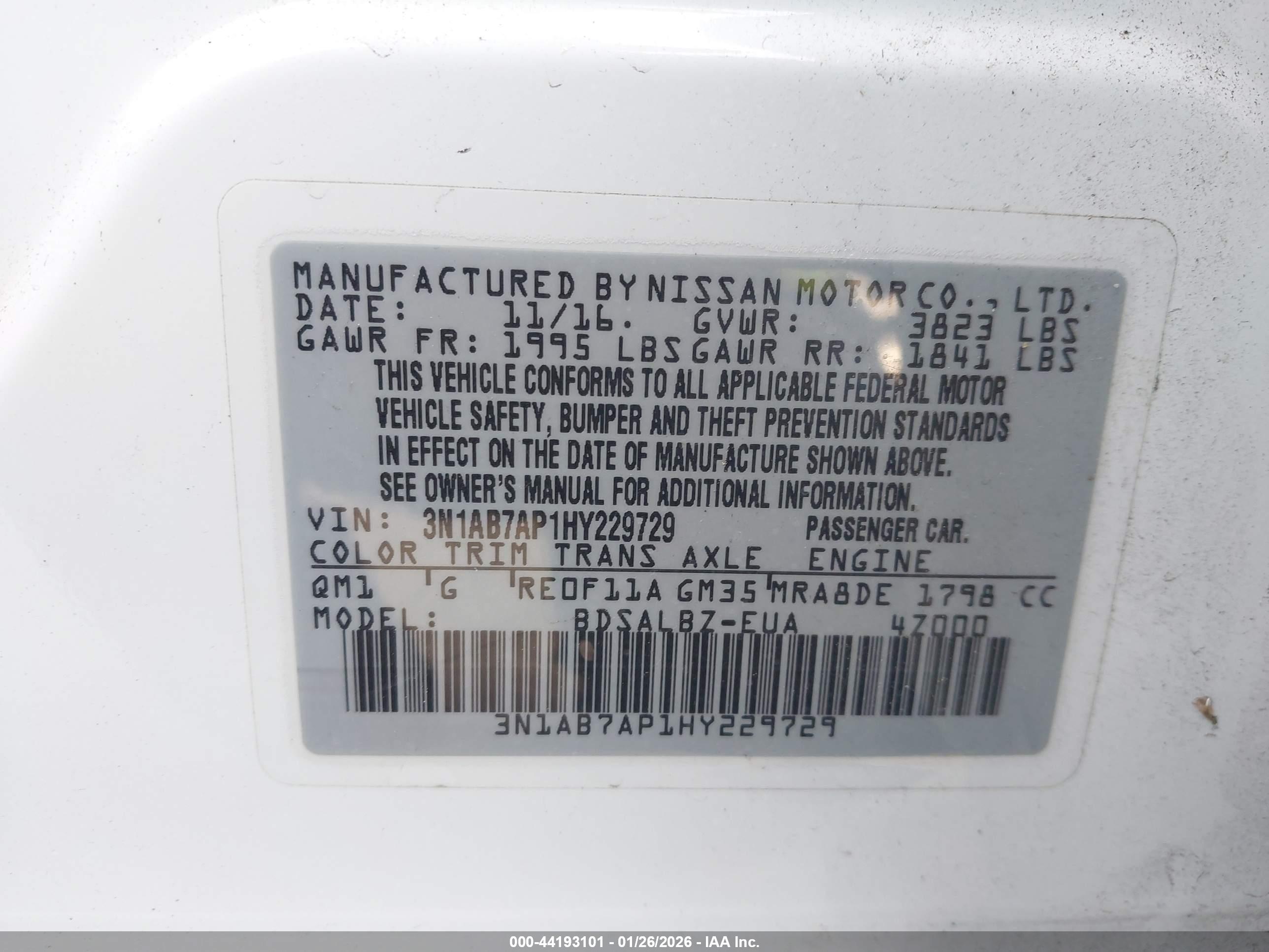 NISSAN SENTRA image 9
