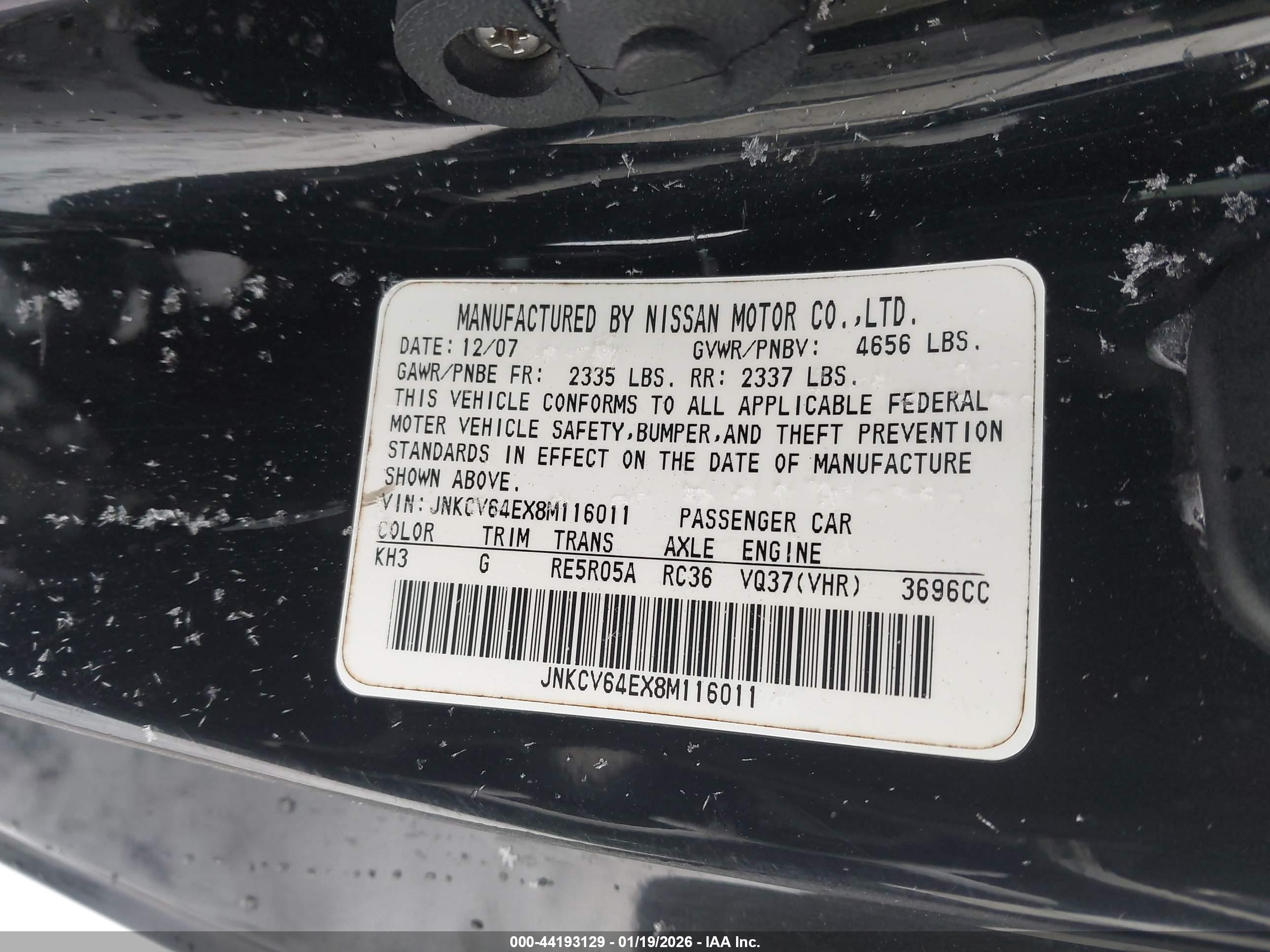 INFINITI G37 image 9