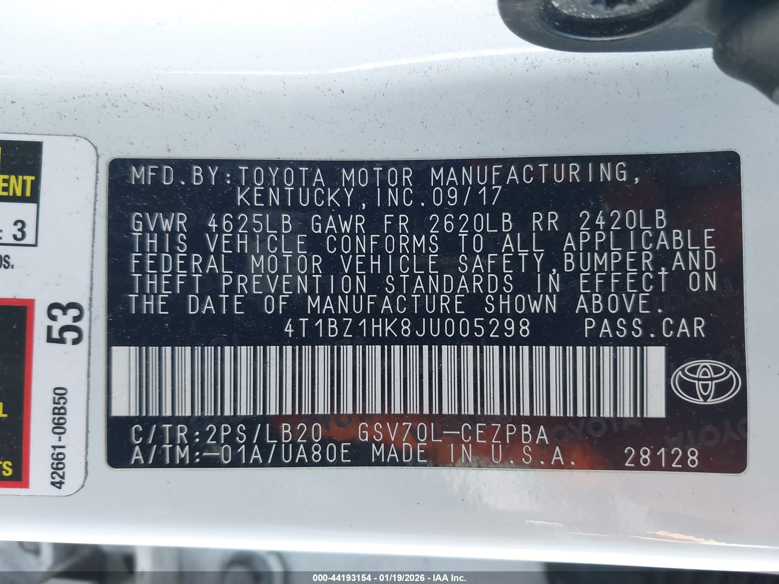 TOYOTA CAMRY image 9
