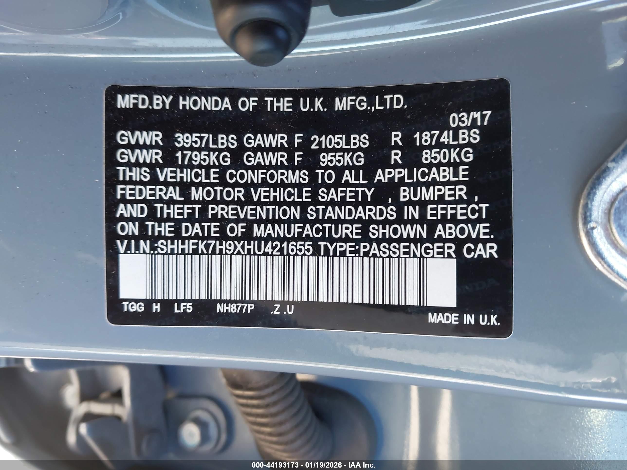 HONDA CIVIC image 9