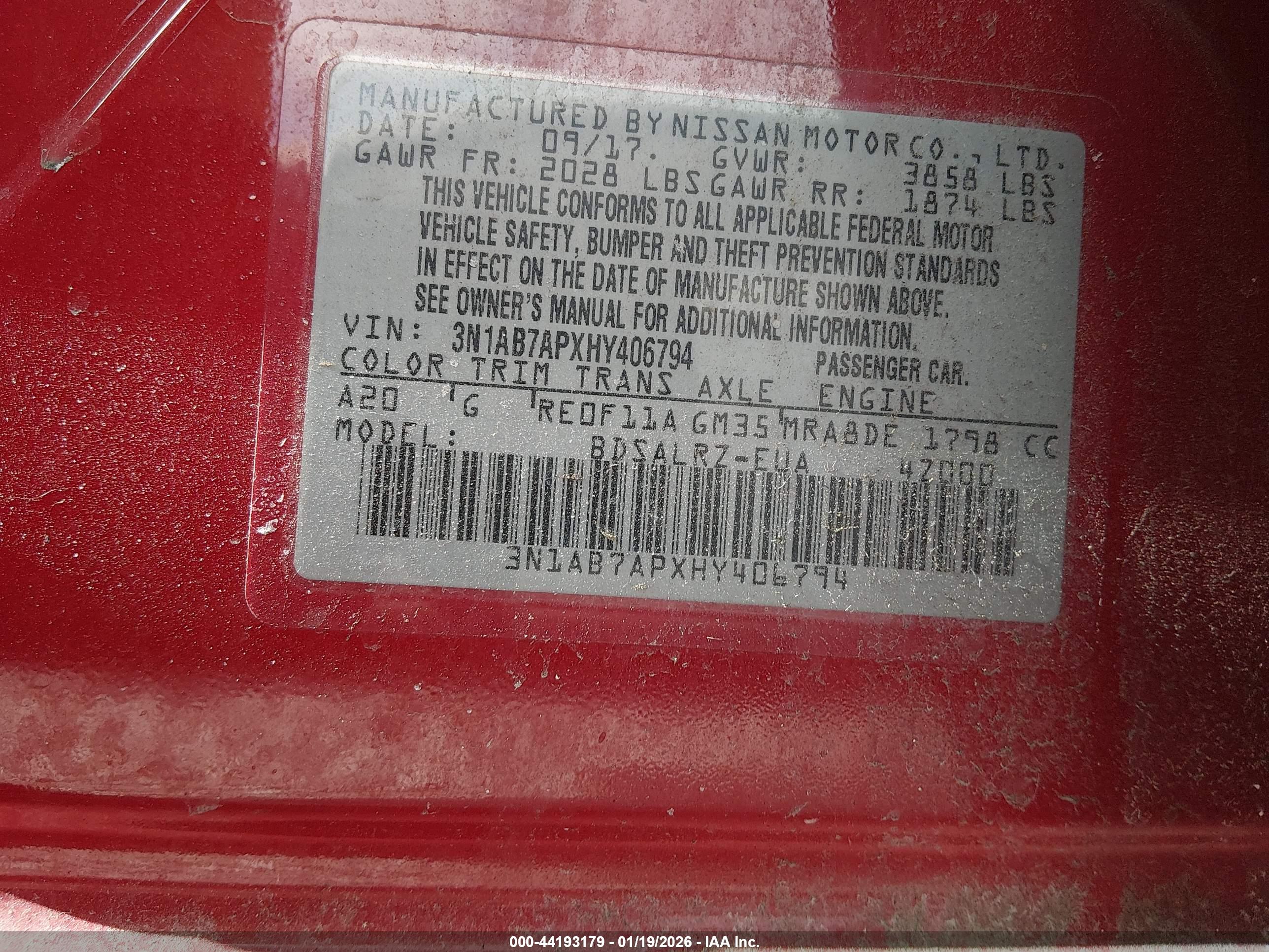 NISSAN SENTRA image 9
