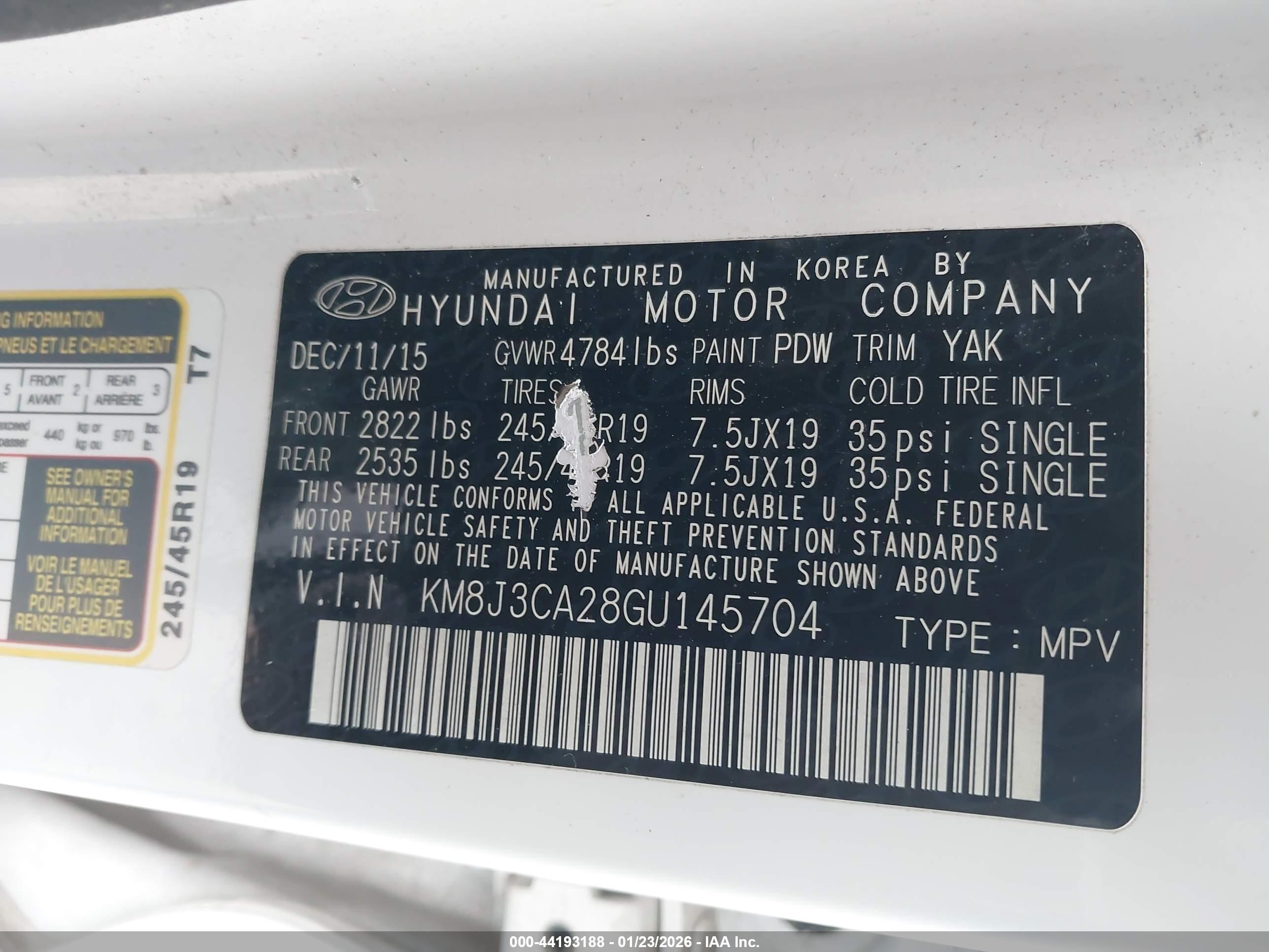 HYUNDAI TUCSON image 9