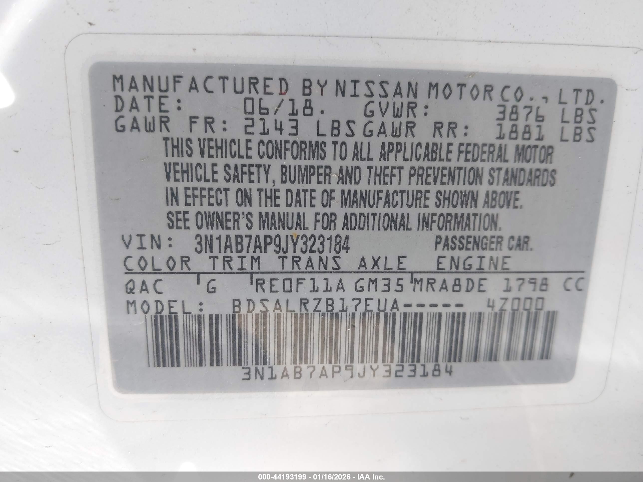 NISSAN SENTRA image 9