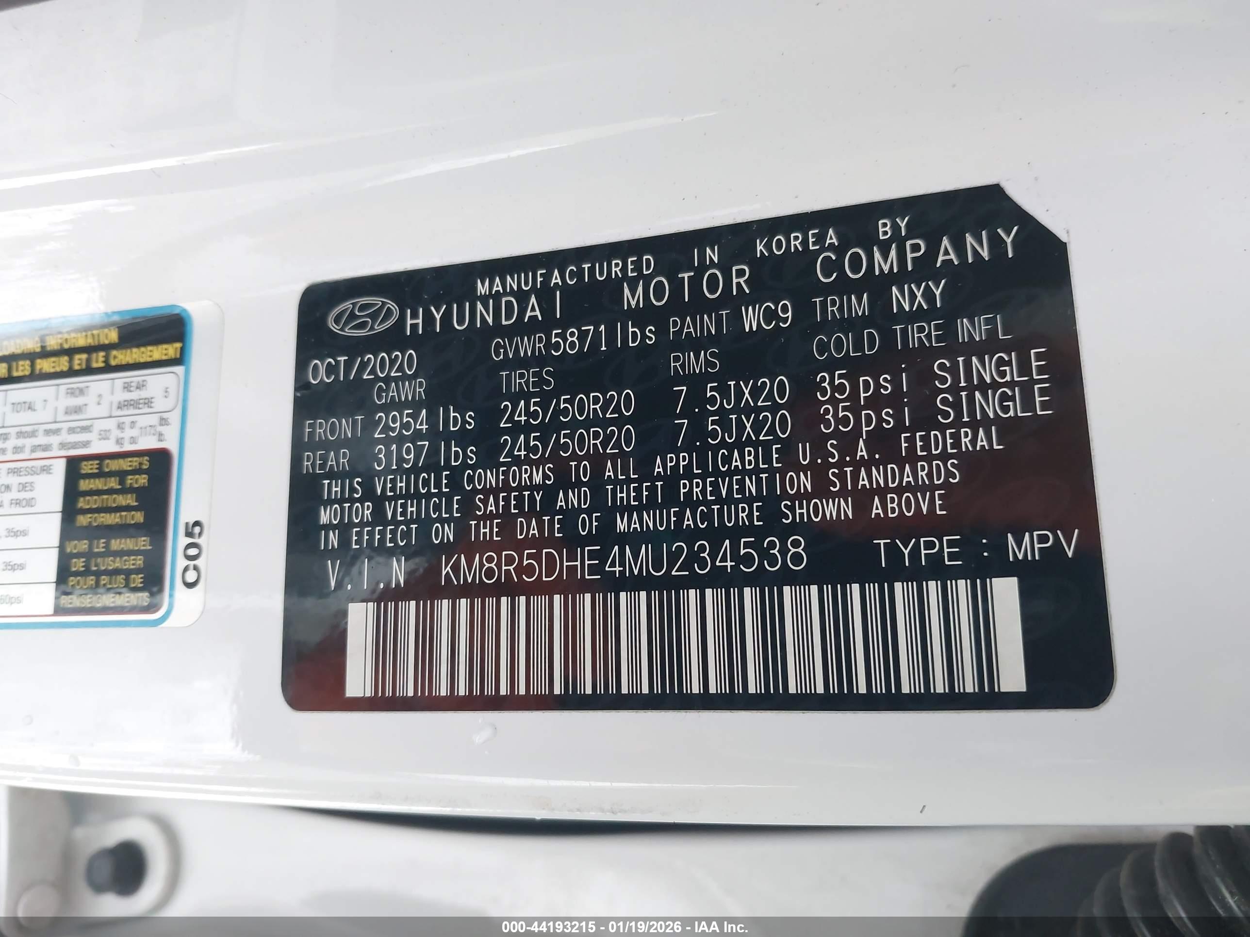 HYUNDAI PALISADE image 9