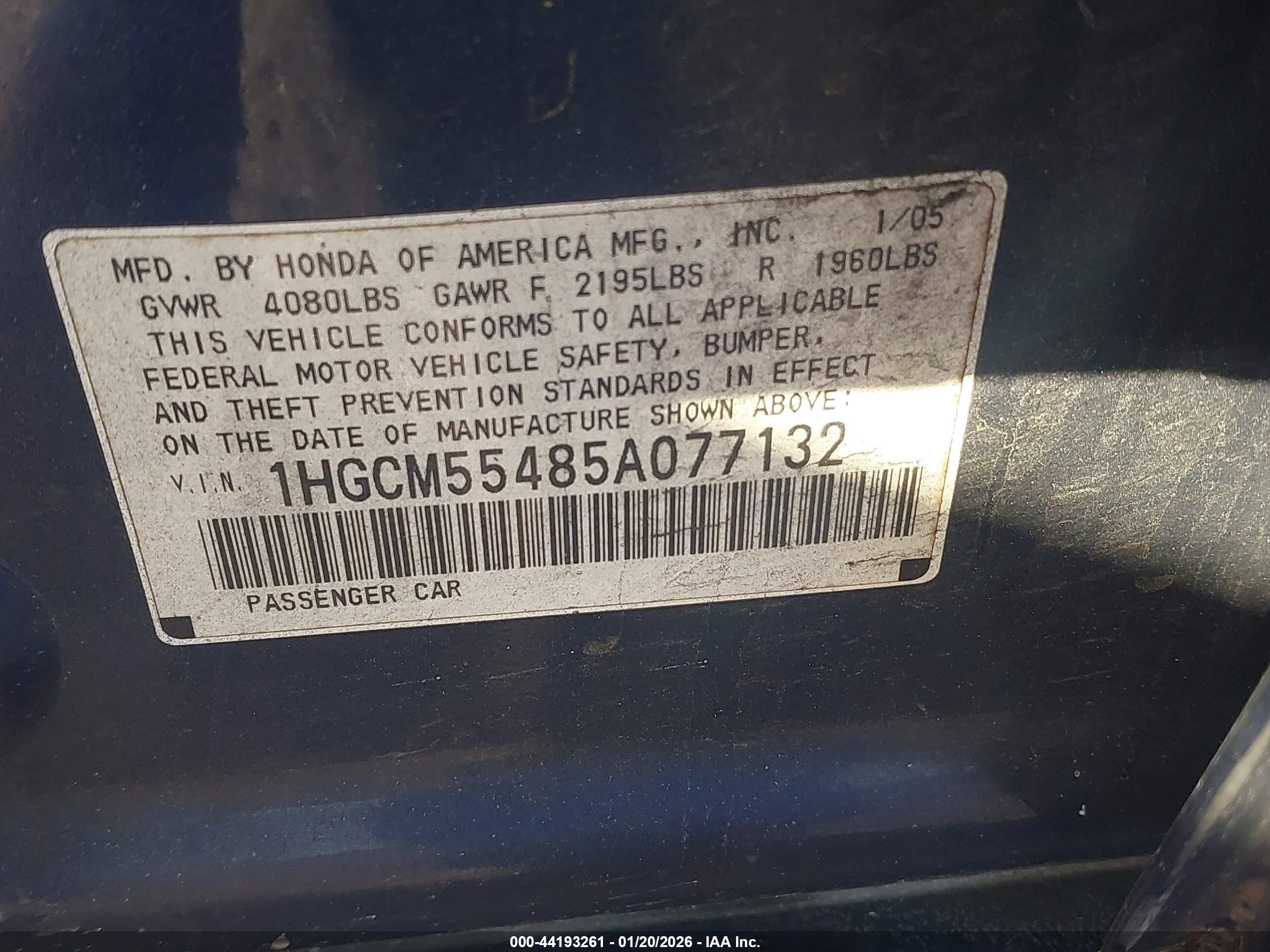 HONDA ACCORD image 9