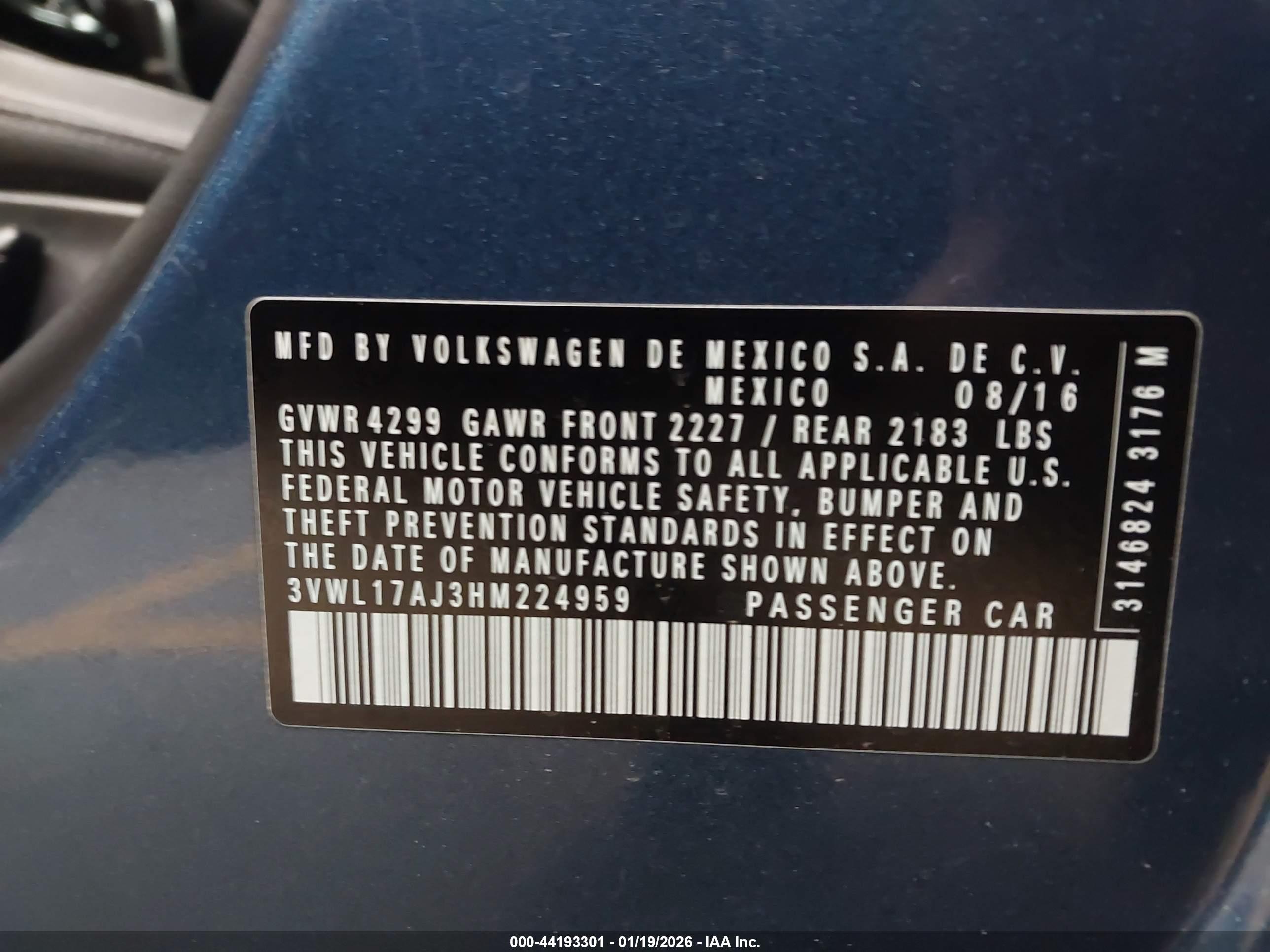 VOLKSWAGEN JETTA image 9