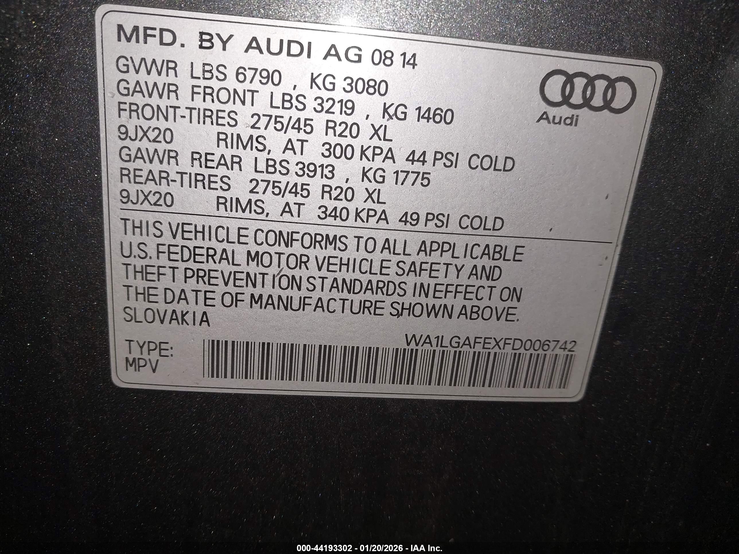 AUDI Q7 image 9