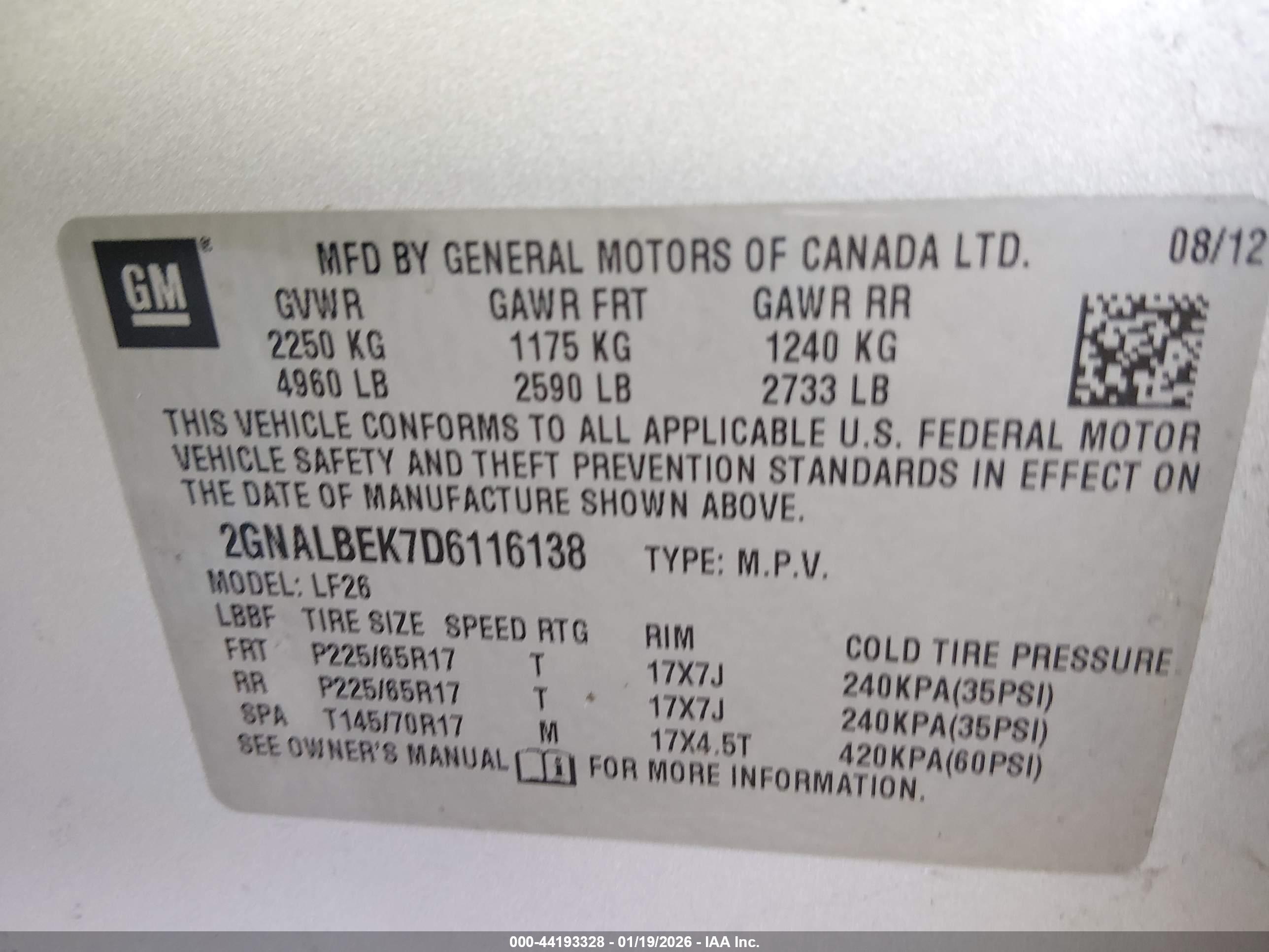 CHEVROLET EQUINOX image 9
