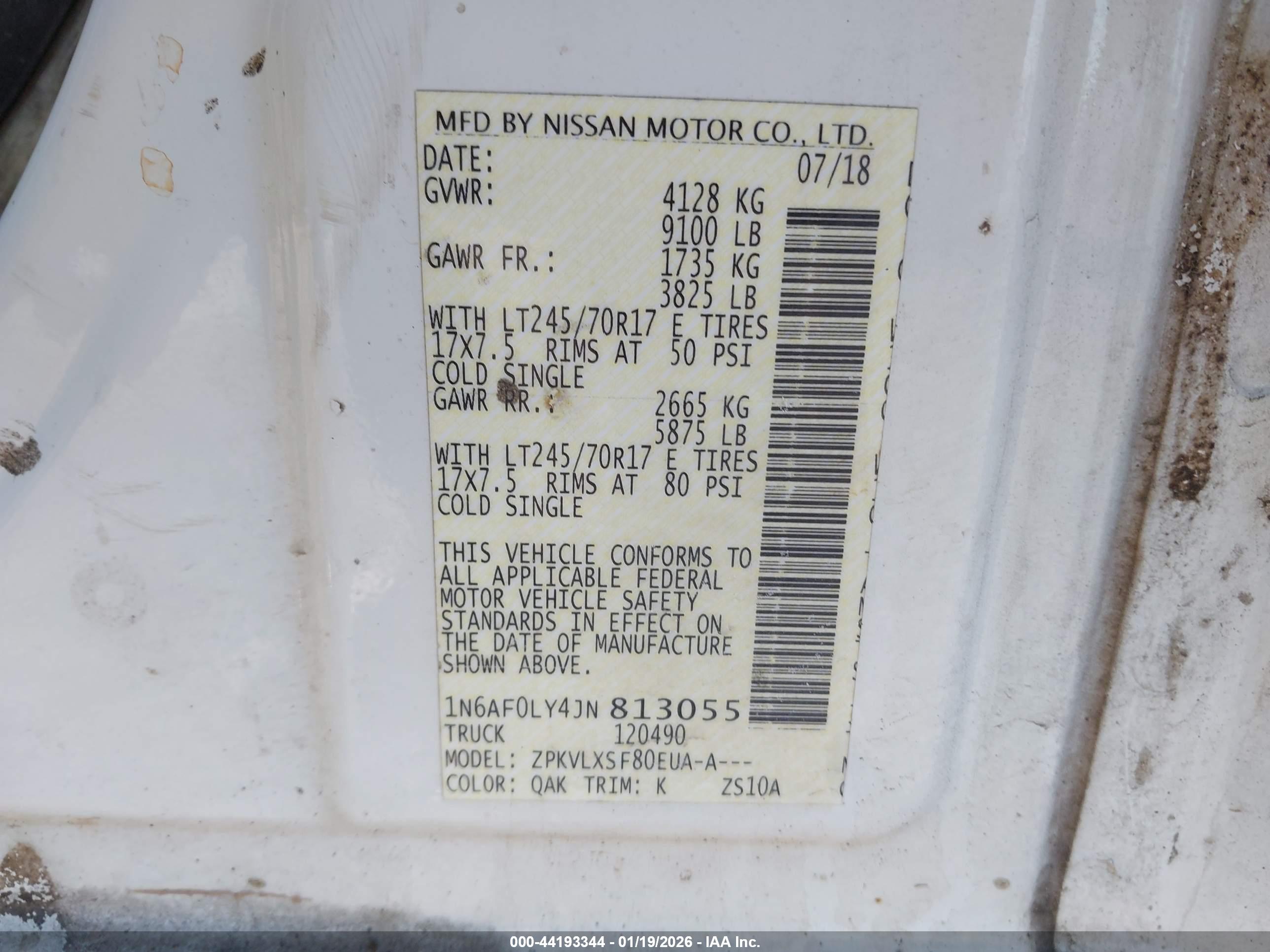 NISSAN NV image 9