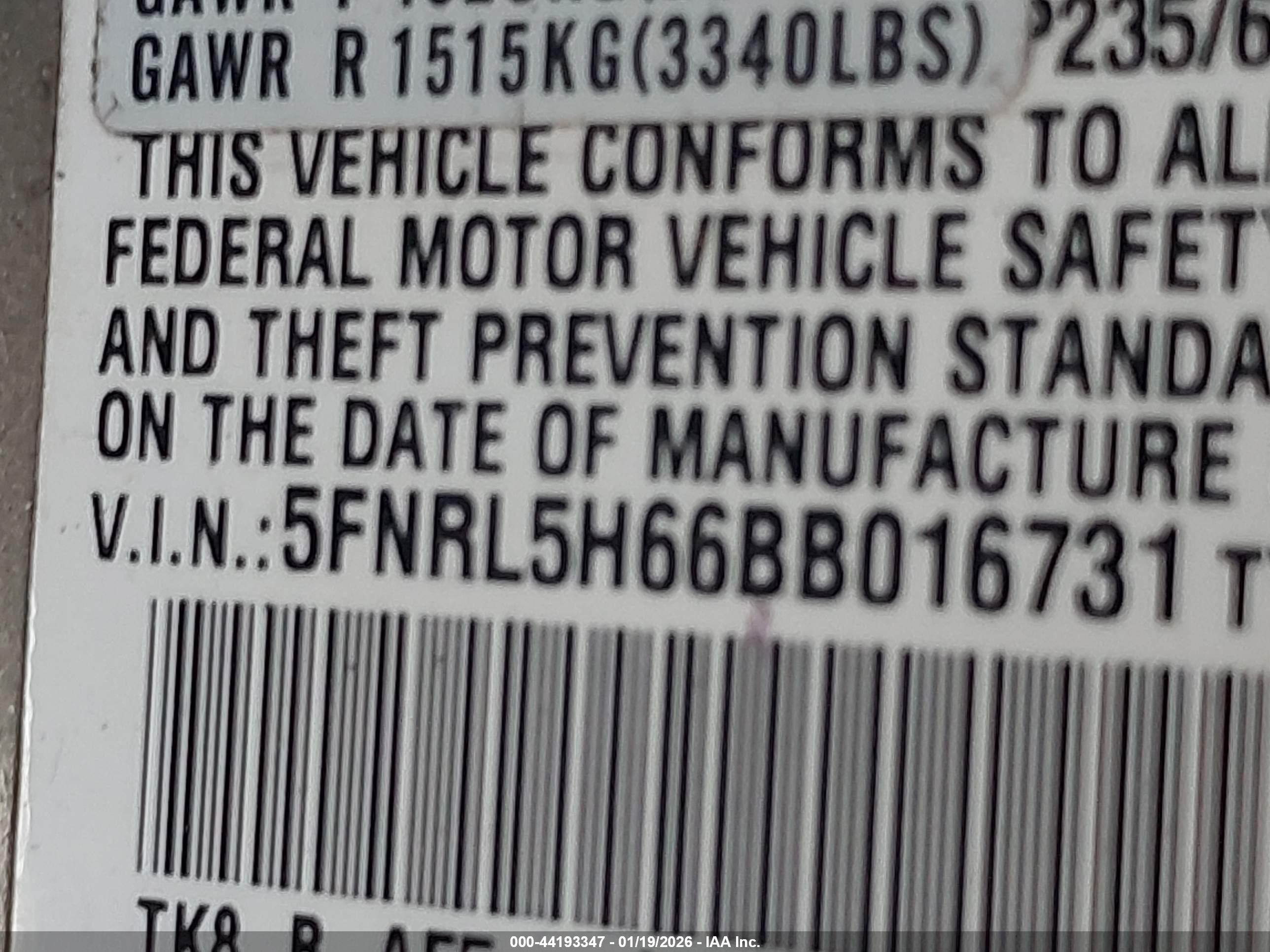 HONDA ODYSSEY image 9