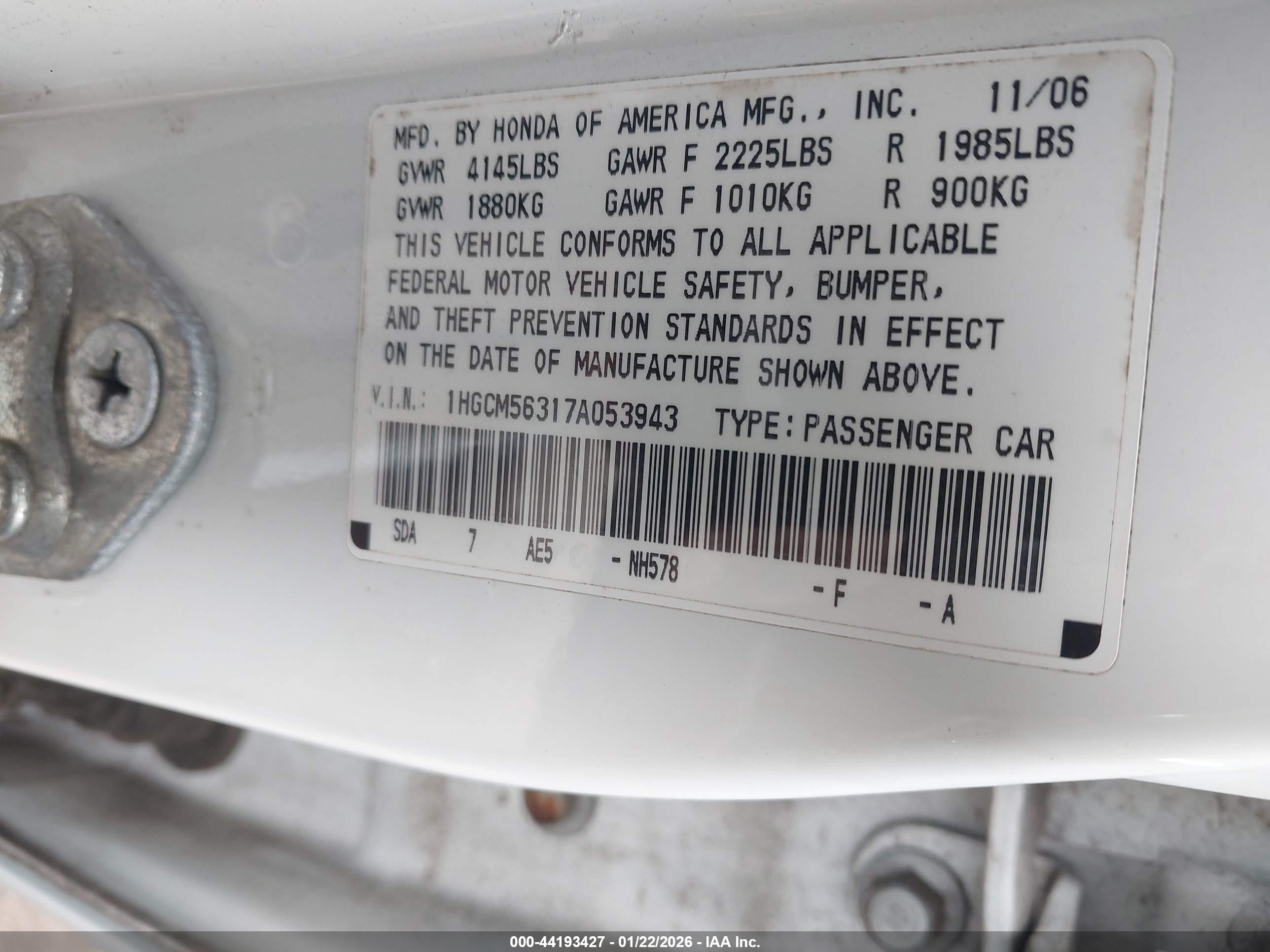 HONDA ACCORD image 9