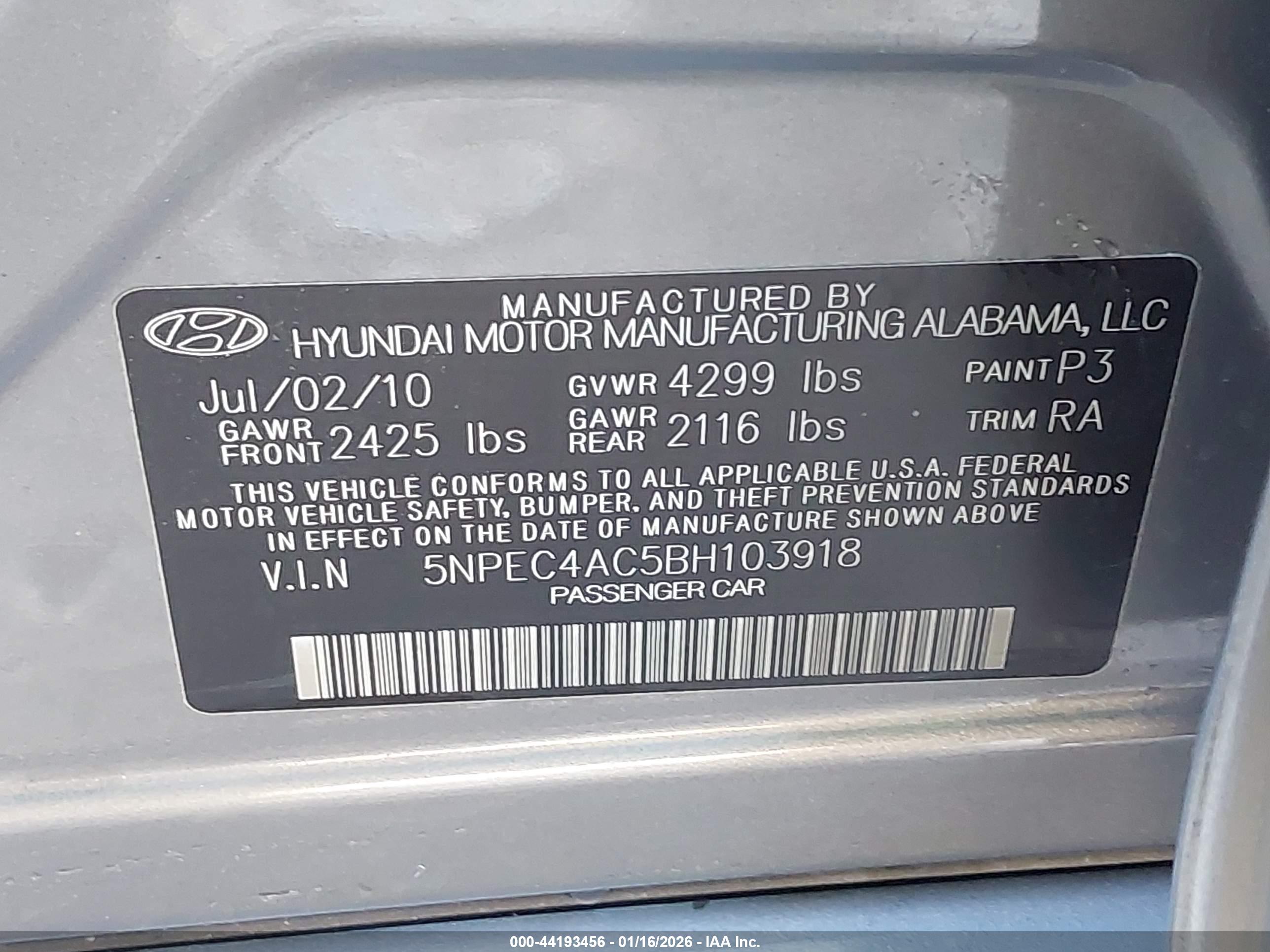 HYUNDAI SONATA image 9