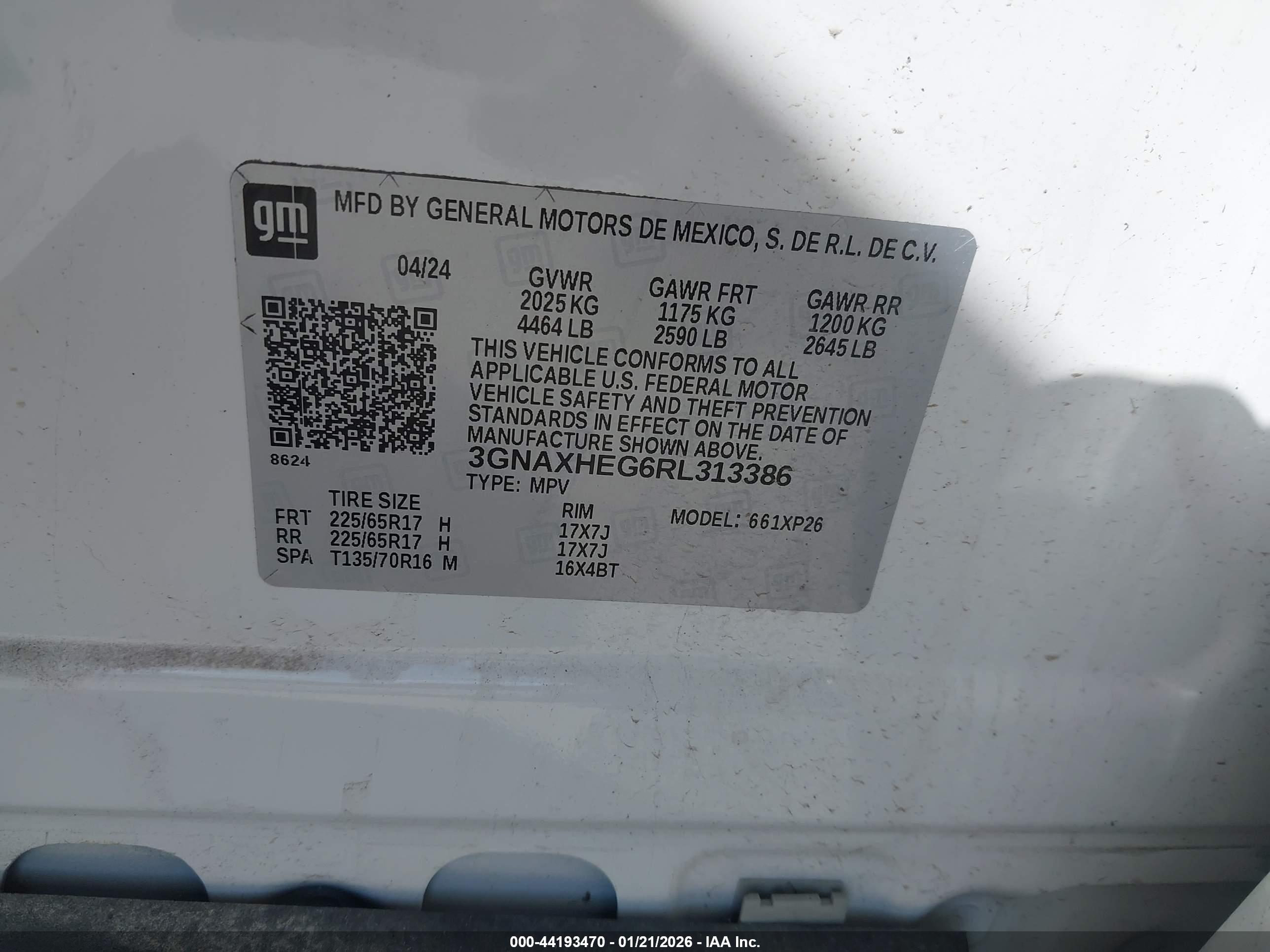 CHEVROLET EQUINOX image 9