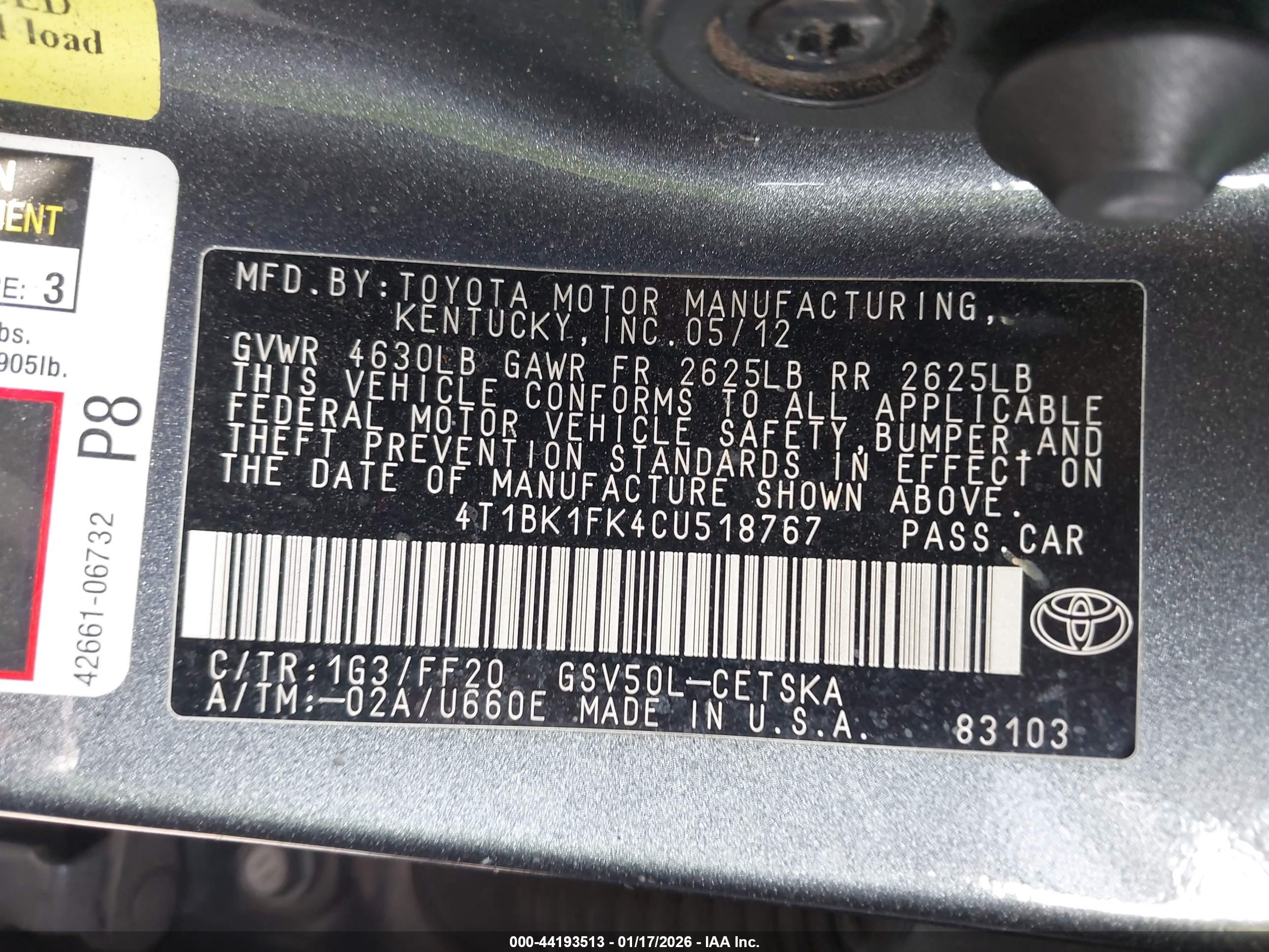 TOYOTA CAMRY image 9