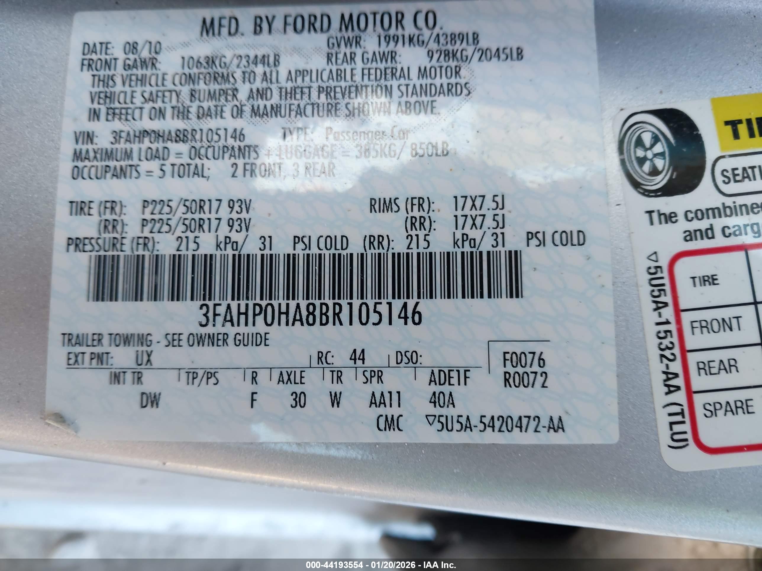 FORD FUSION image 9