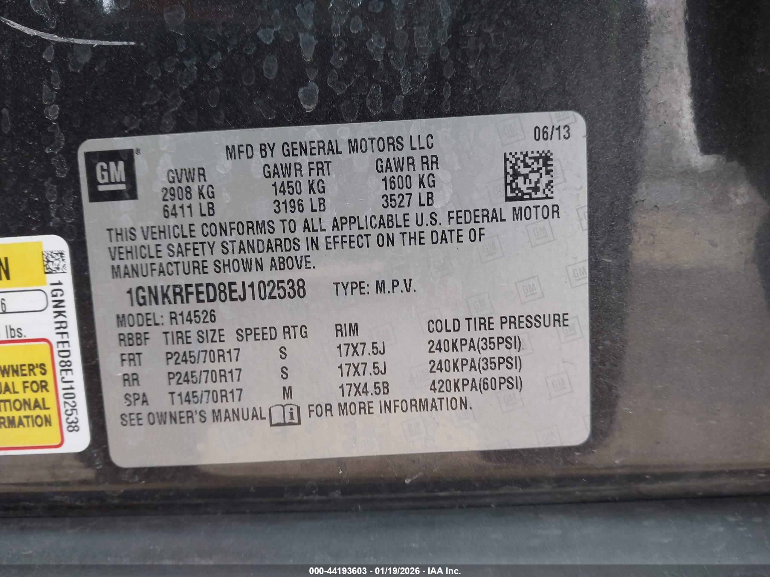 CHEVROLET TRAVERSE image 9