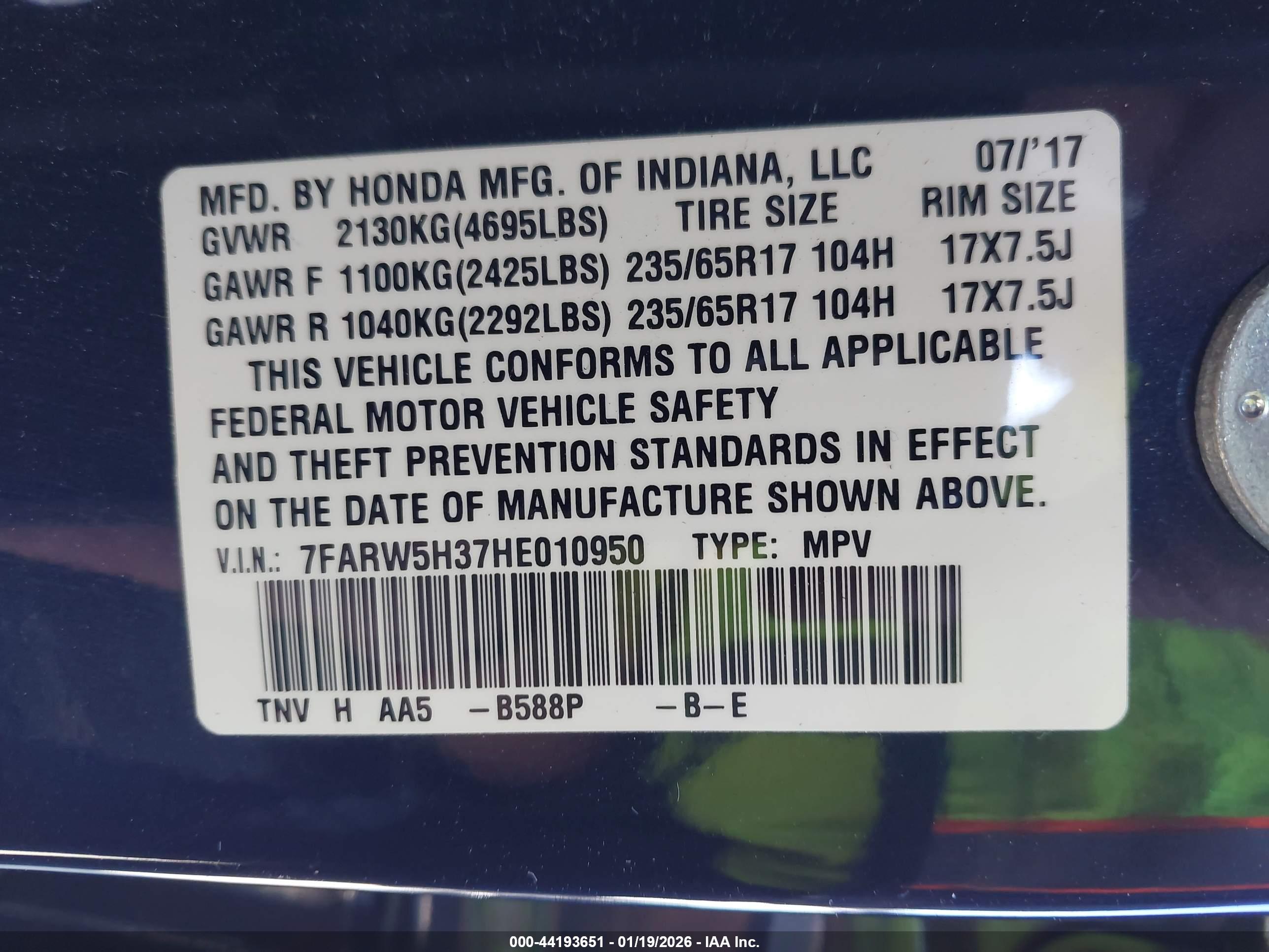 HONDA CR-V image 9