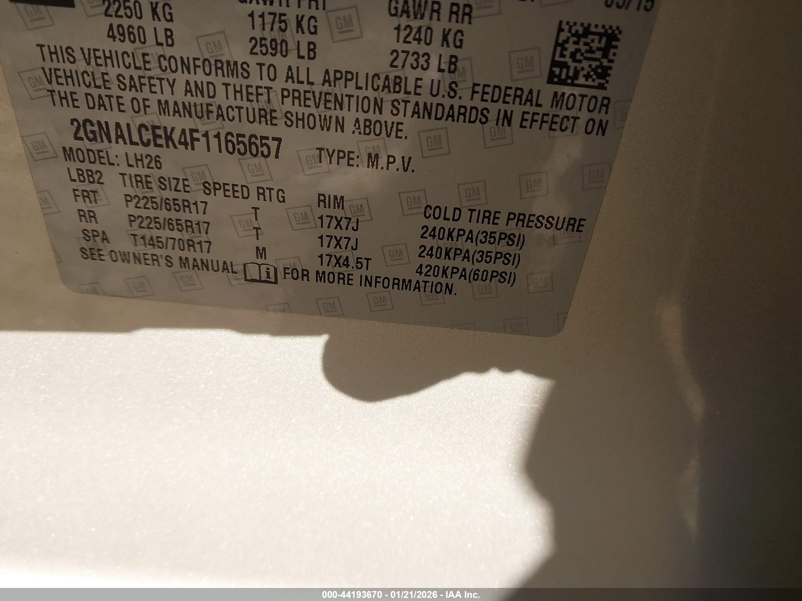 CHEVROLET EQUINOX image 9