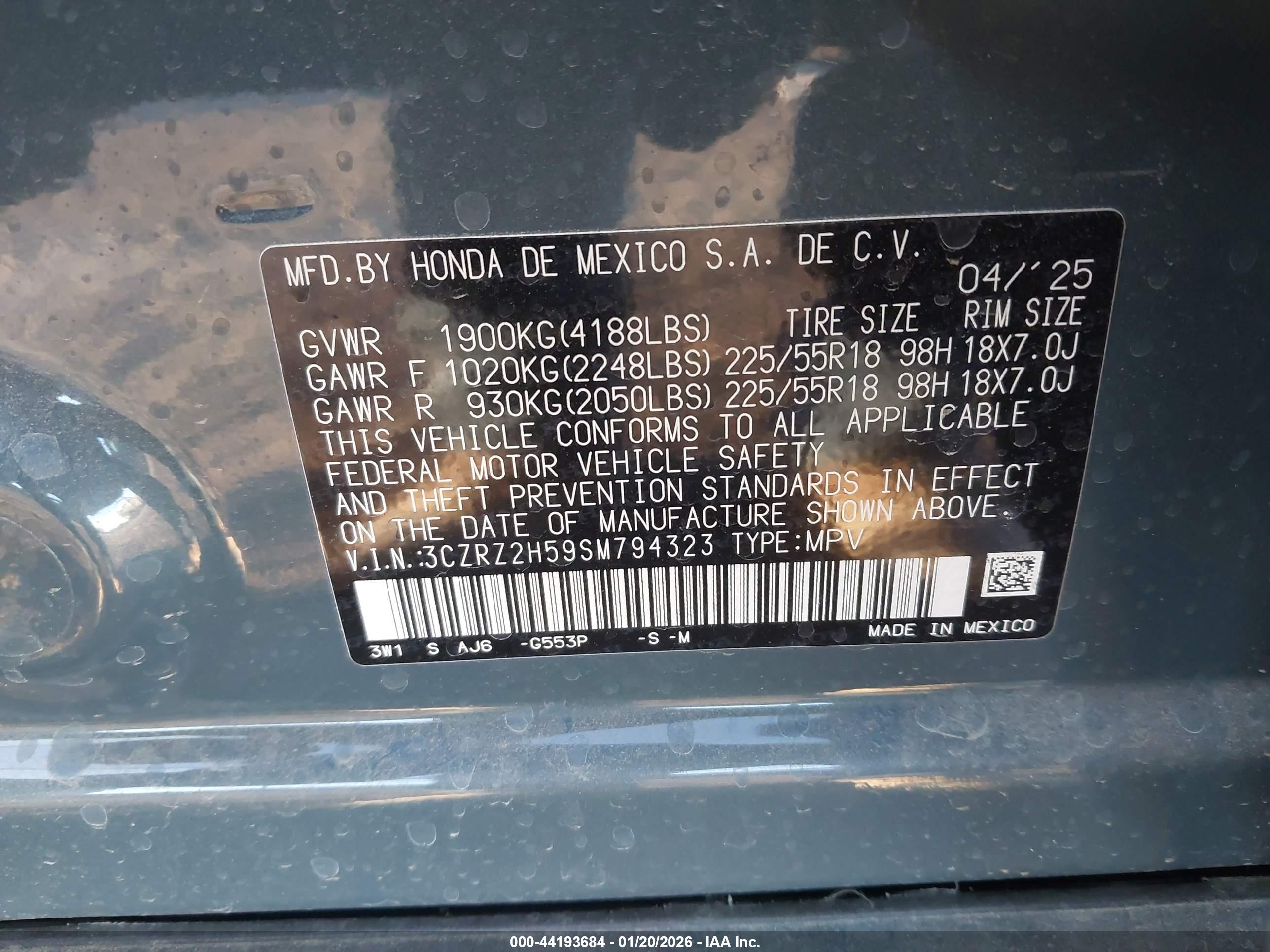 HONDA HR-V image 9