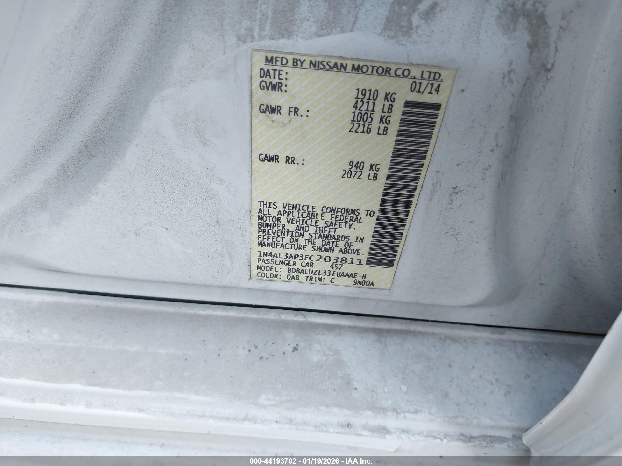 NISSAN ALTIMA image 9