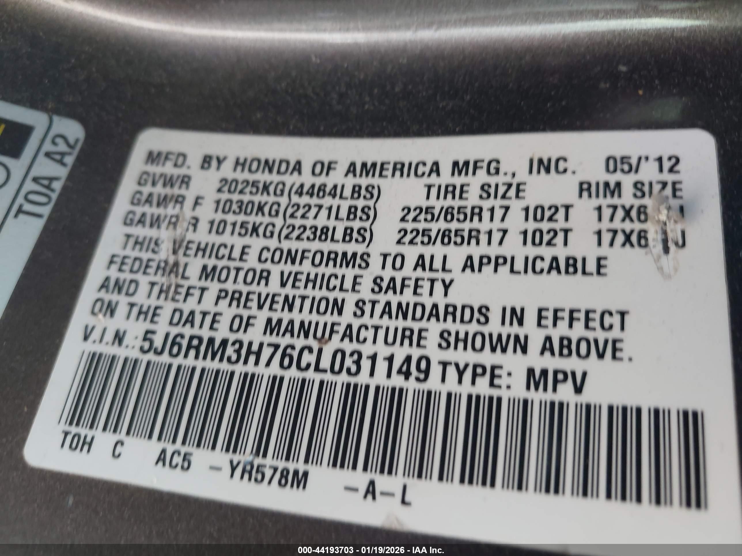 HONDA CR-V image 9