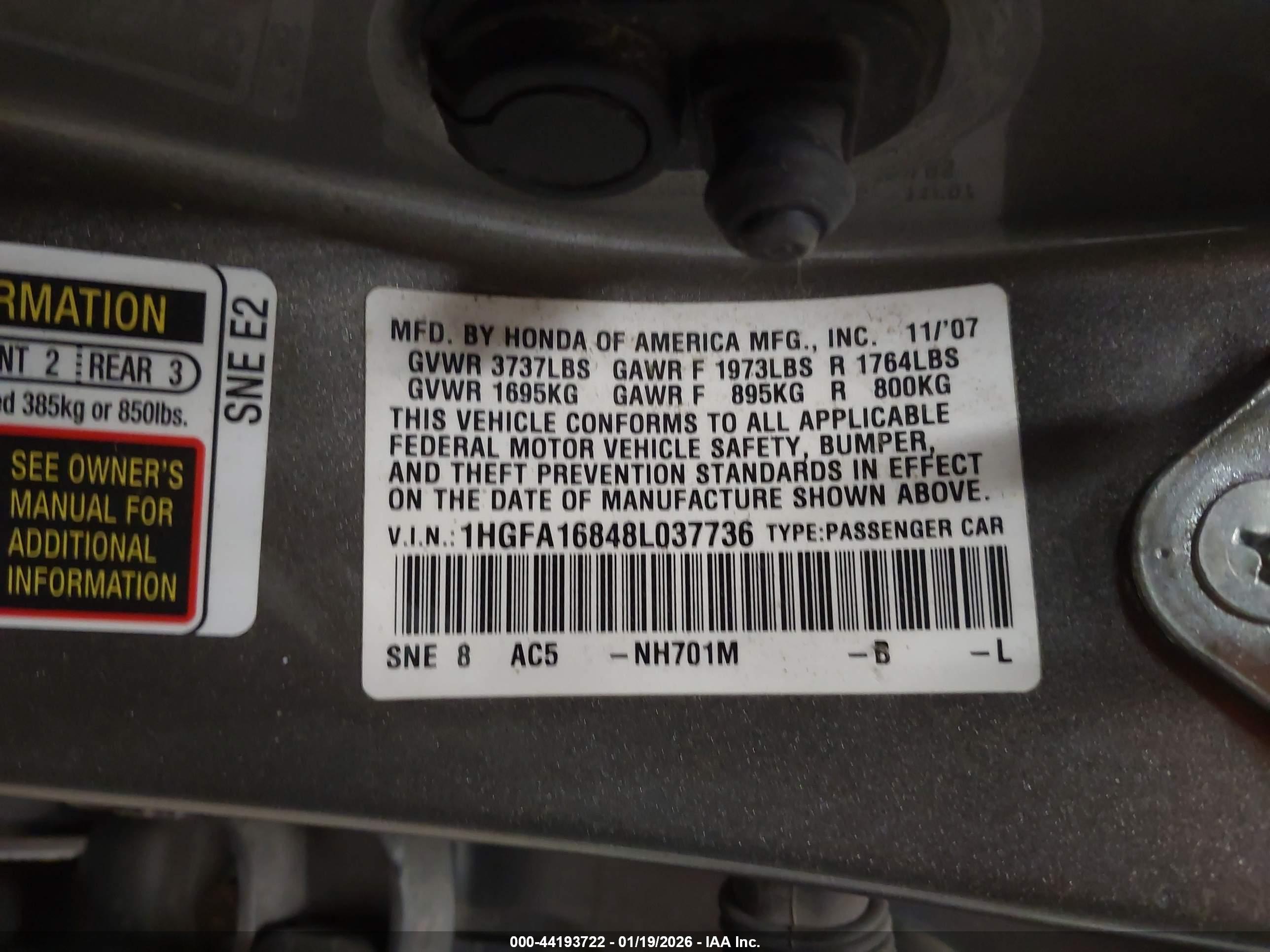 HONDA CIVIC image 9