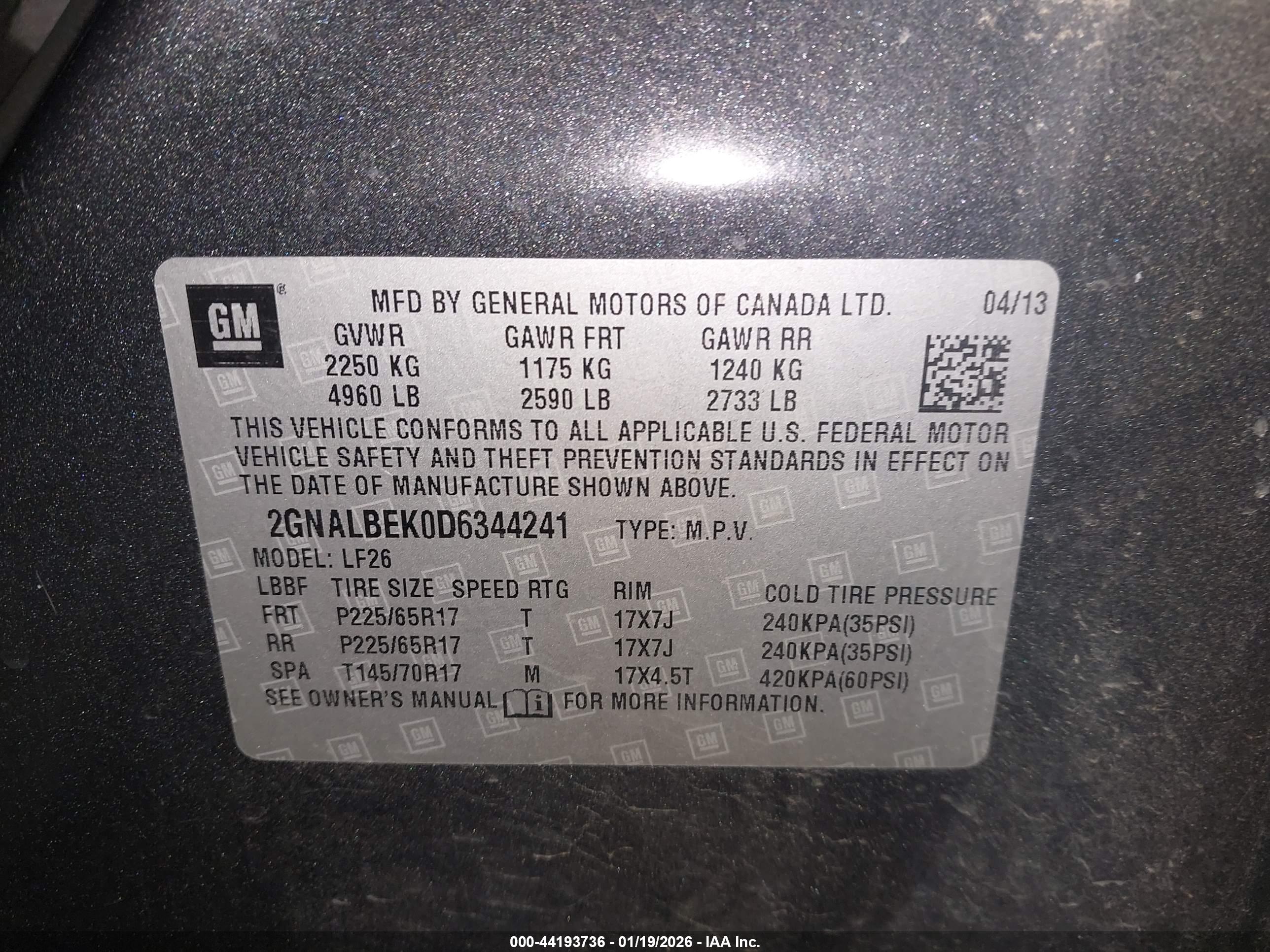CHEVROLET EQUINOX image 9