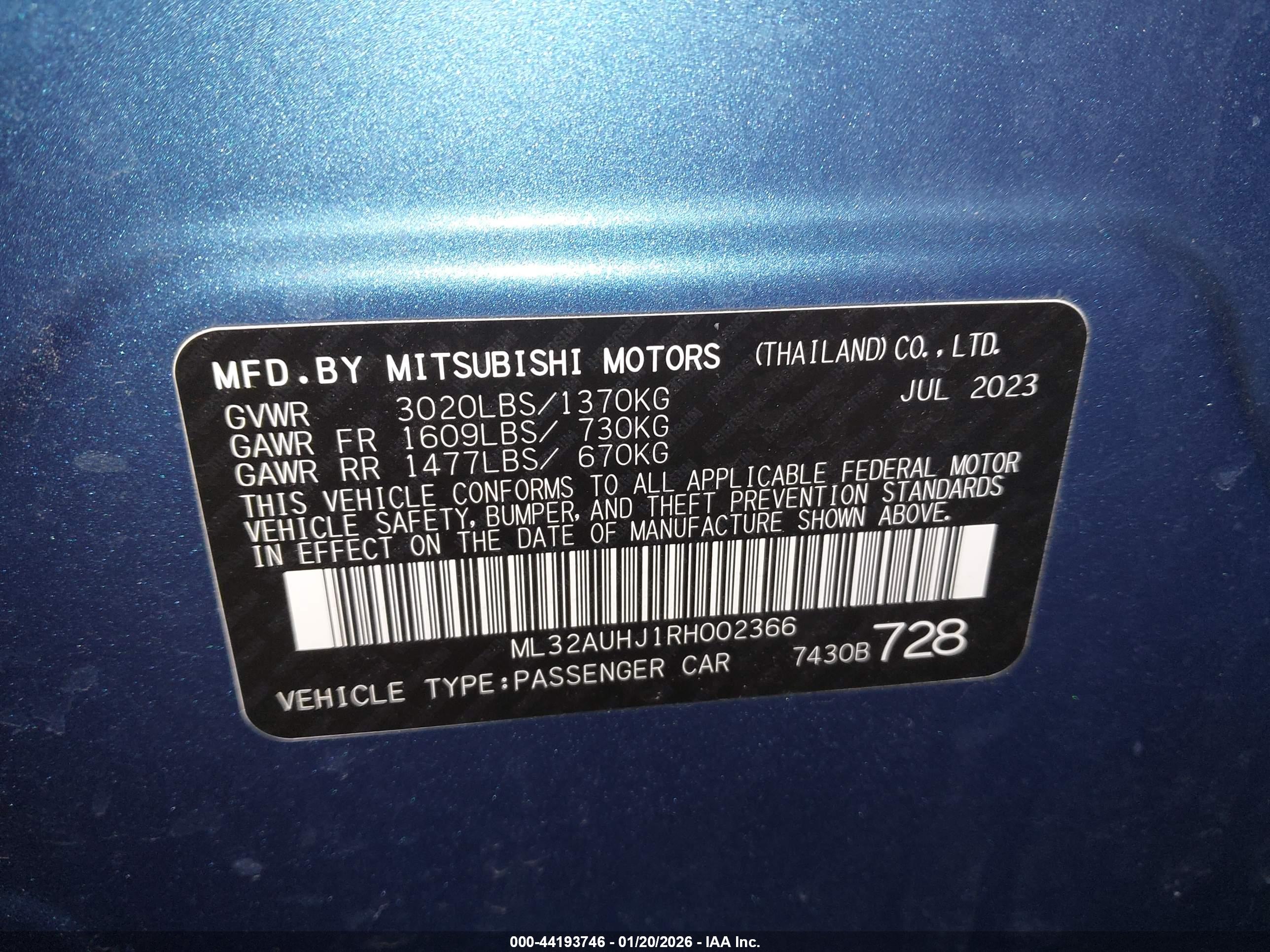 MITSUBISHI MIRAGE image 9