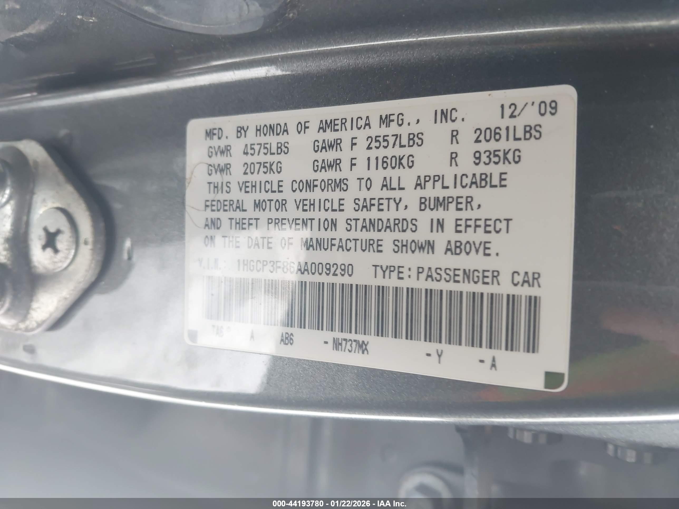 HONDA ACCORD image 9