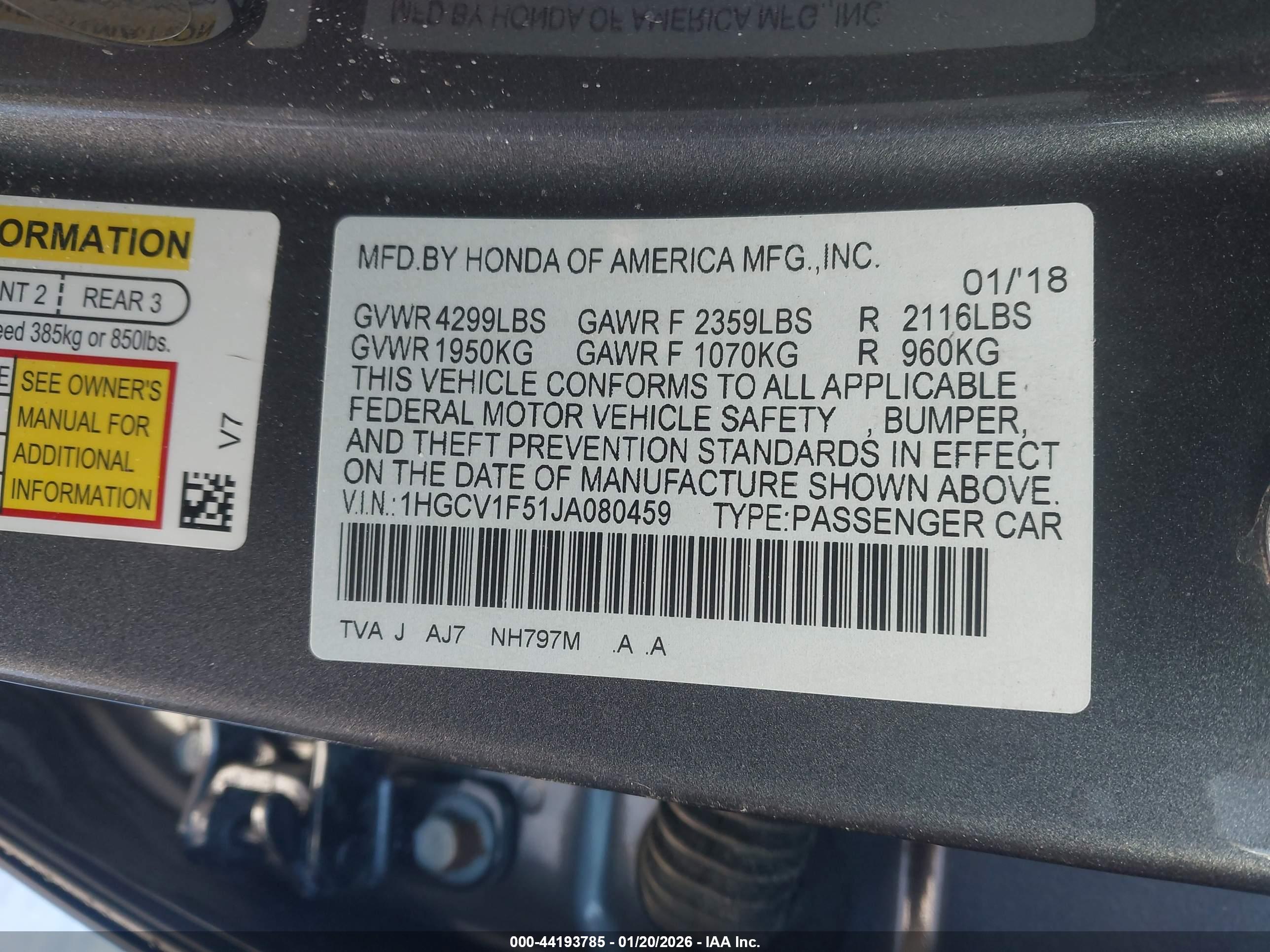 HONDA ACCORD image 9