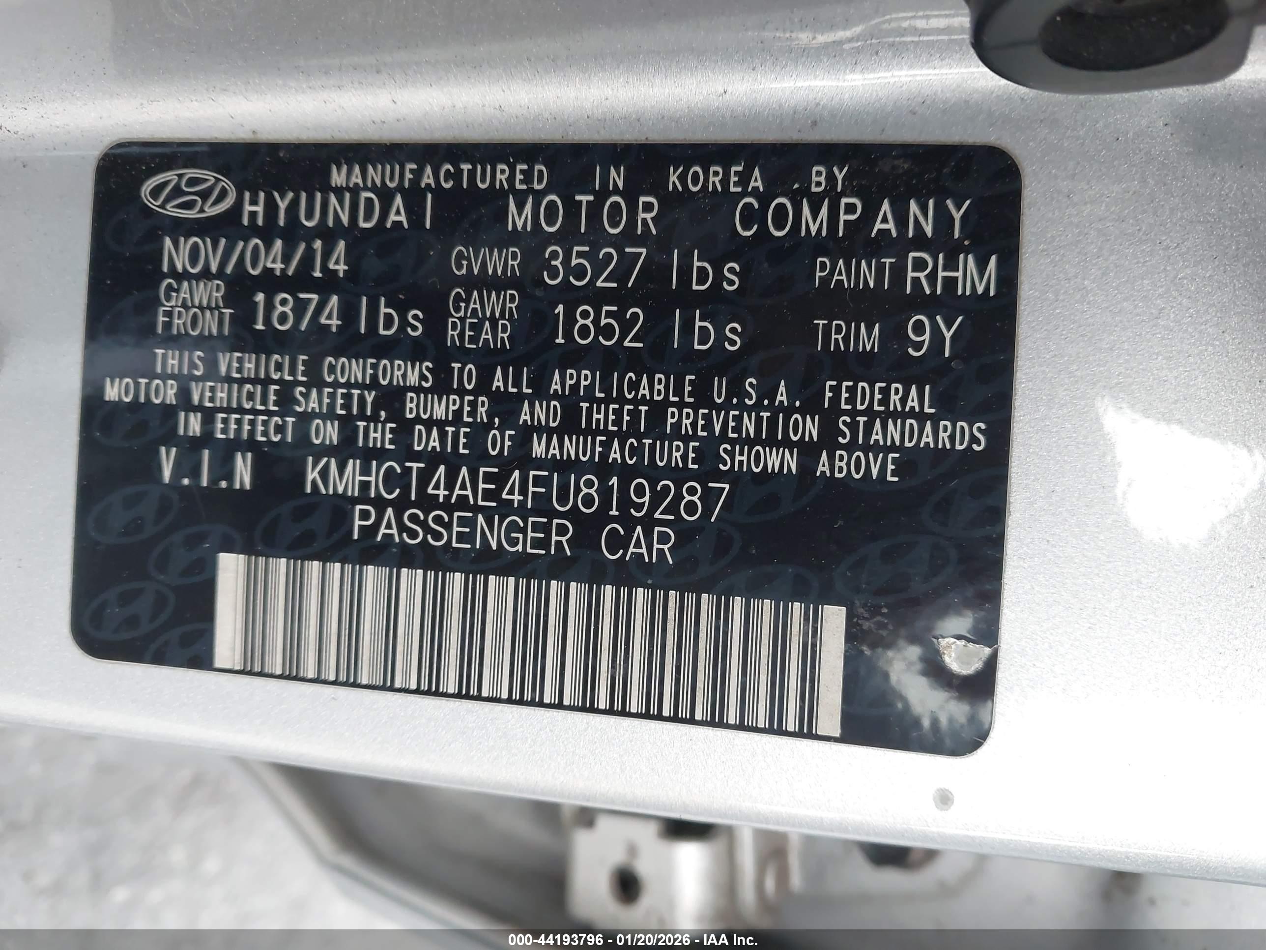 HYUNDAI ACCENT image 9