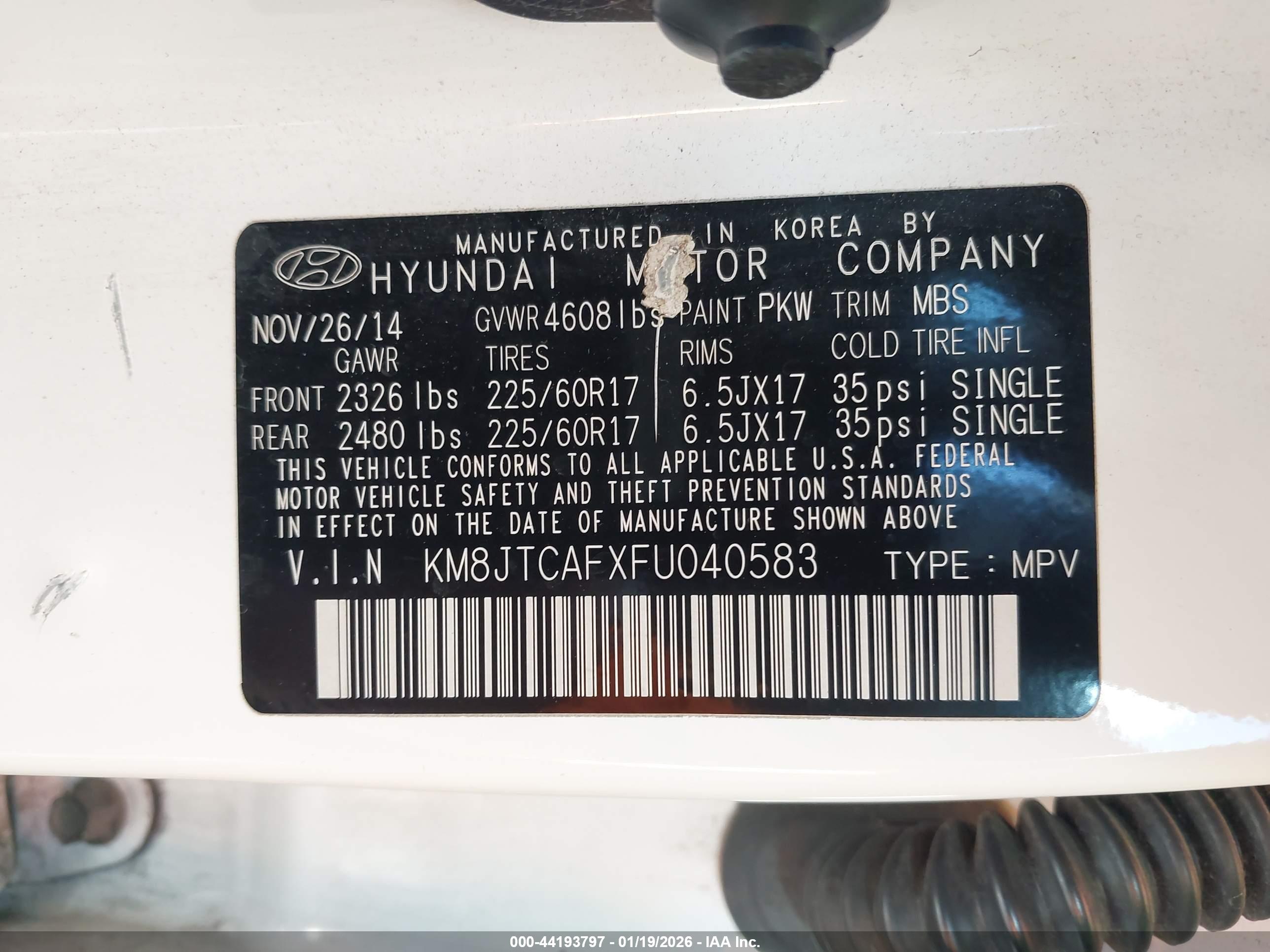 HYUNDAI TUCSON image 9