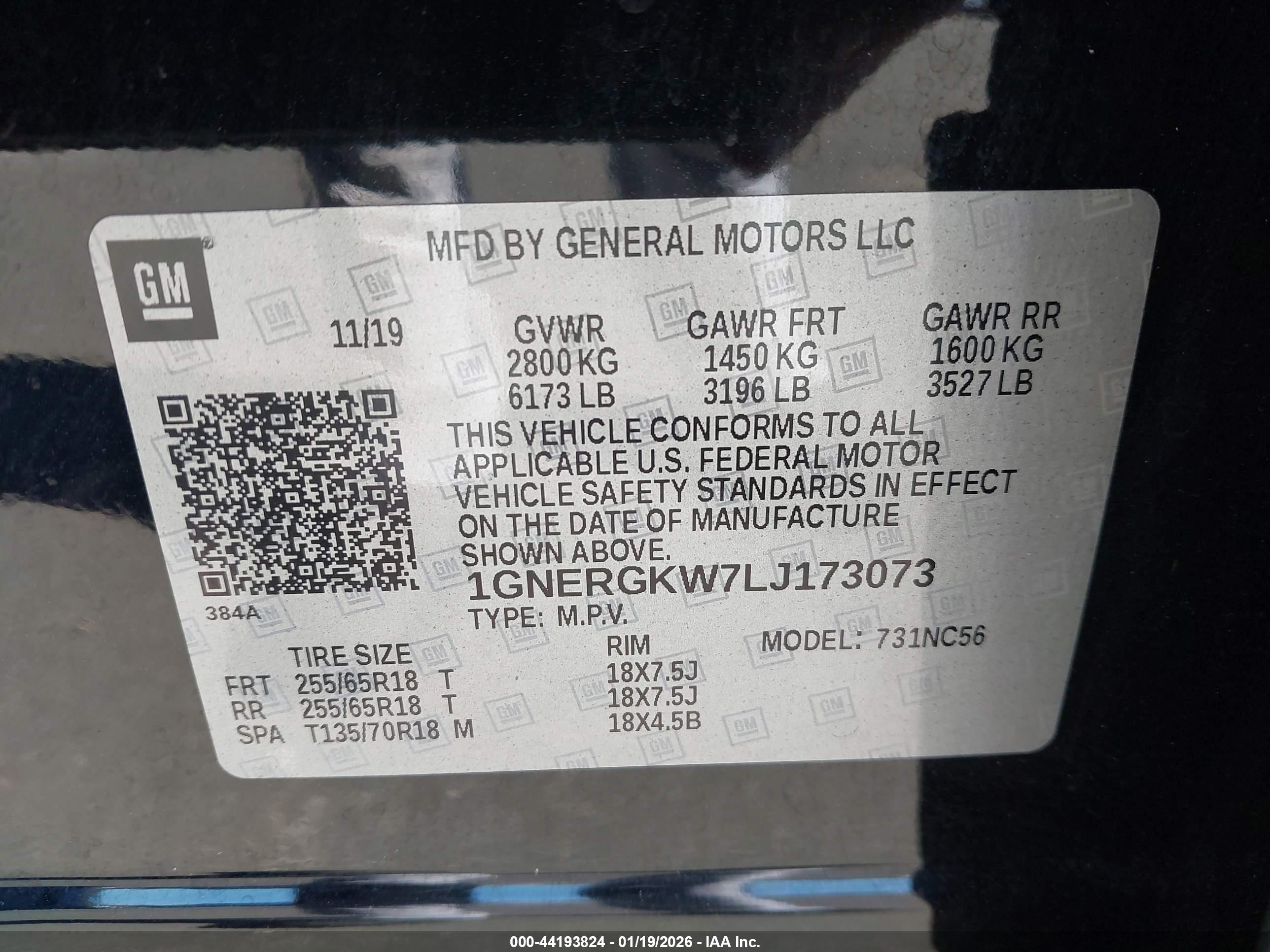 CHEVROLET TRAVERSE image 9