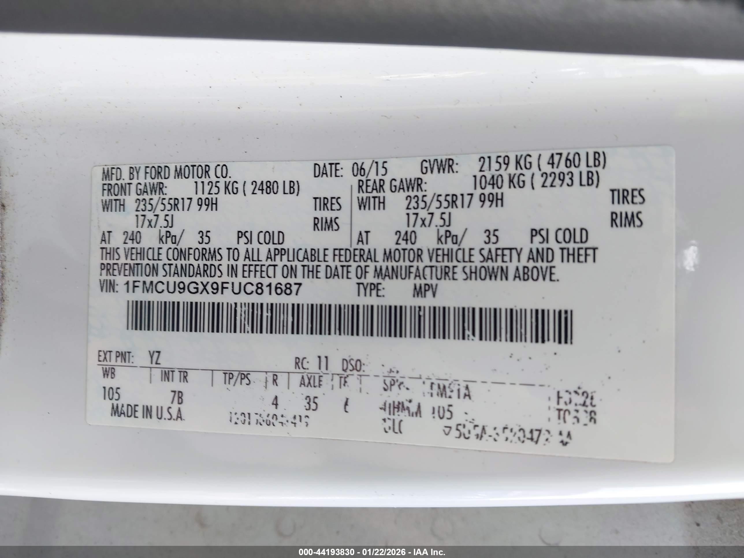 FORD ESCAPE image 9