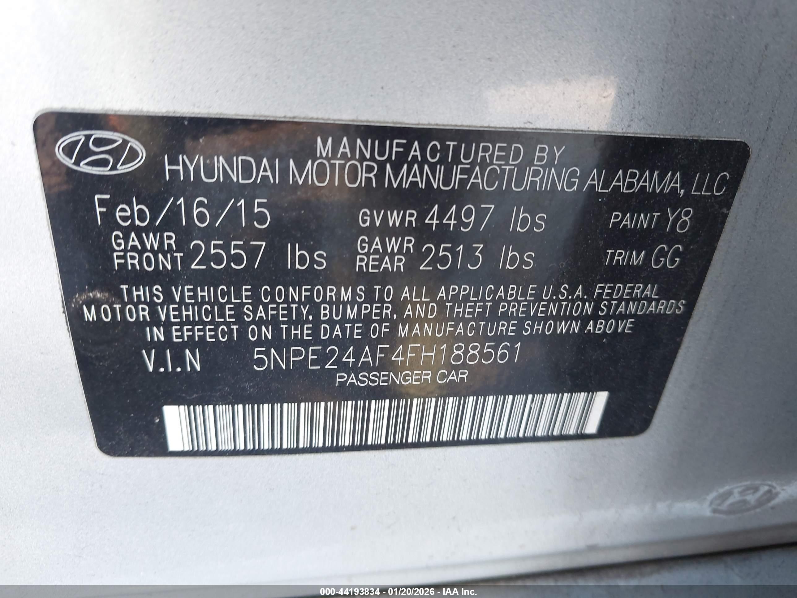 HYUNDAI SONATA image 9