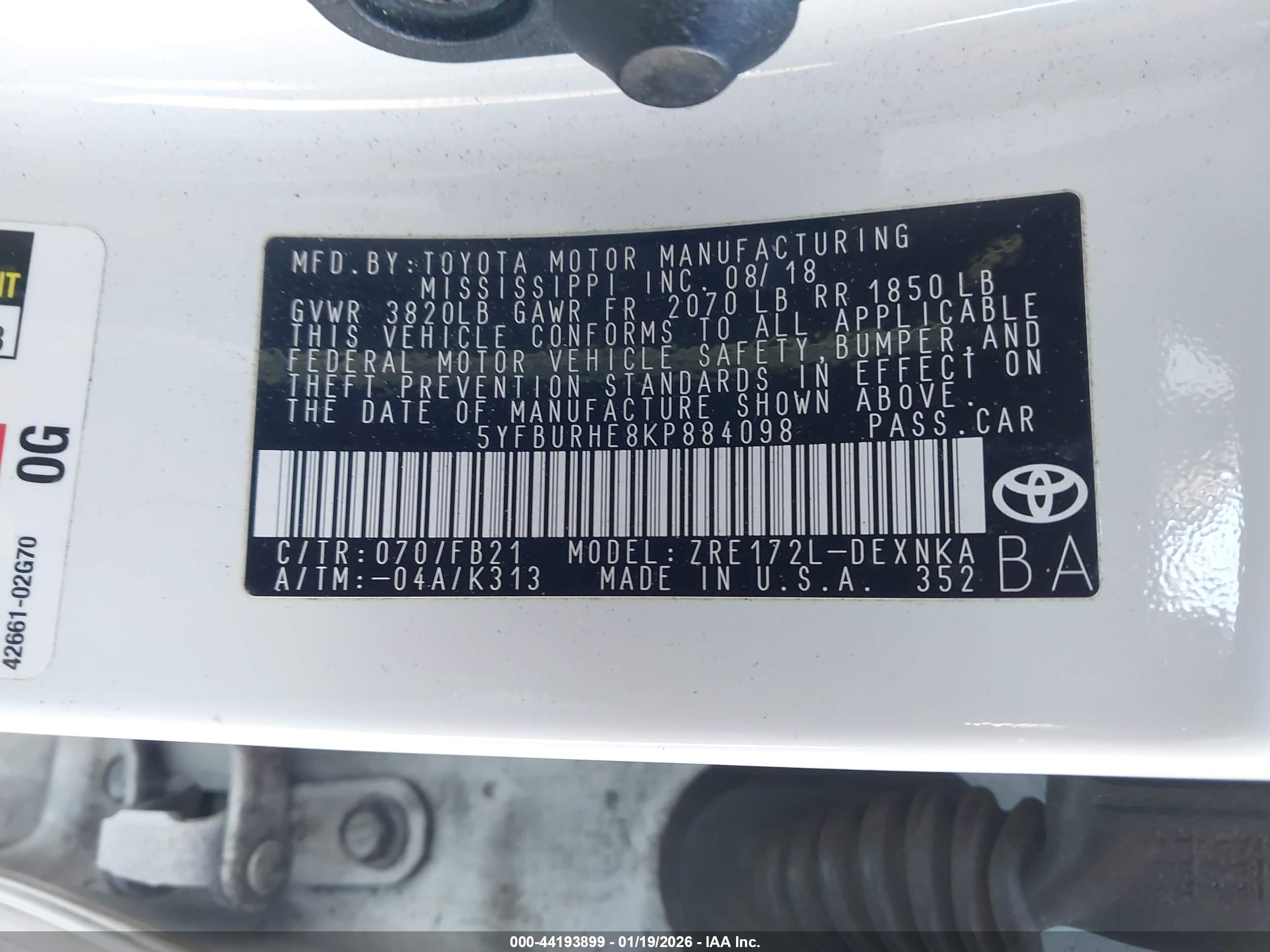TOYOTA COROLLA image 9