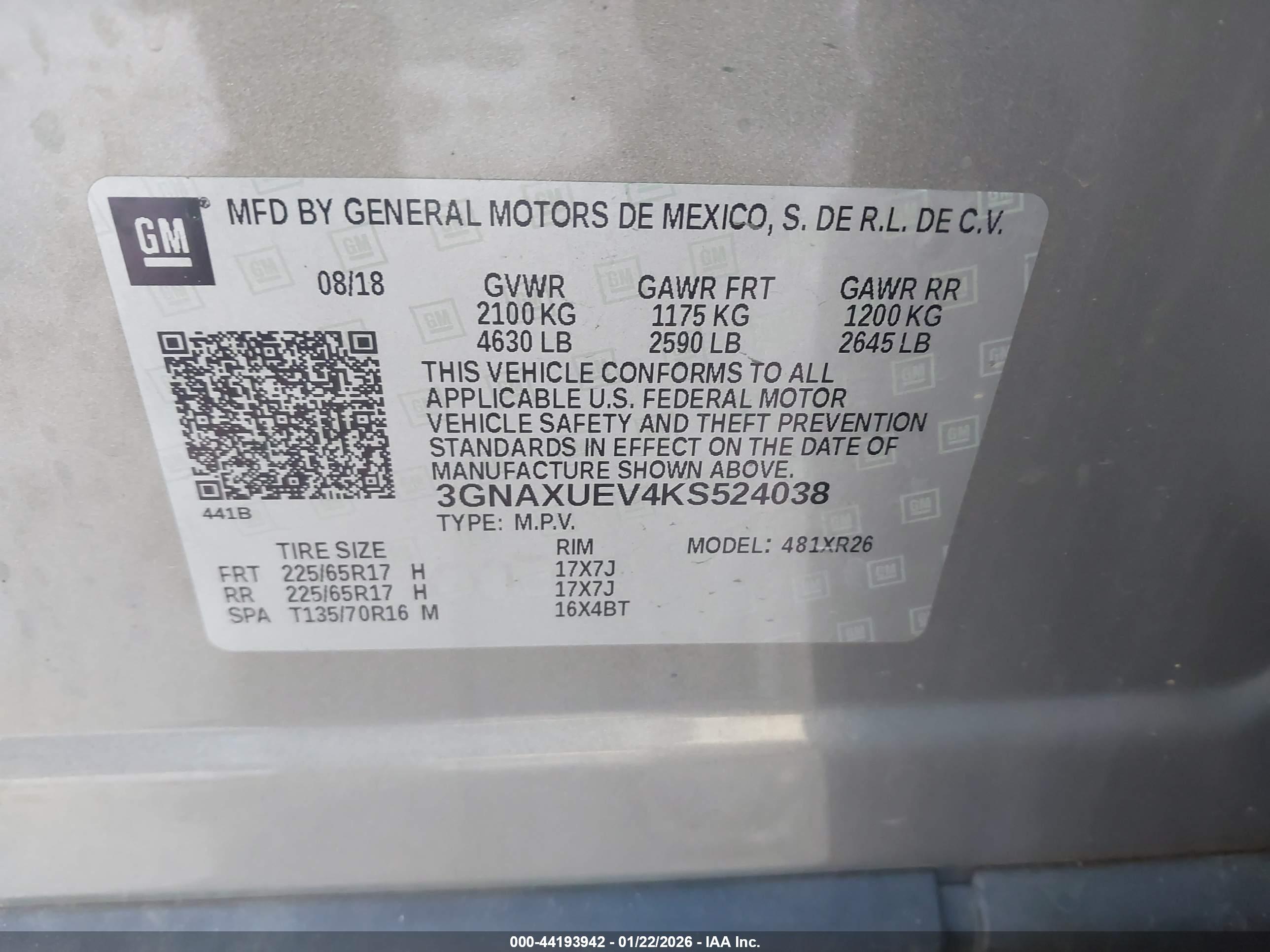 CHEVROLET EQUINOX image 9
