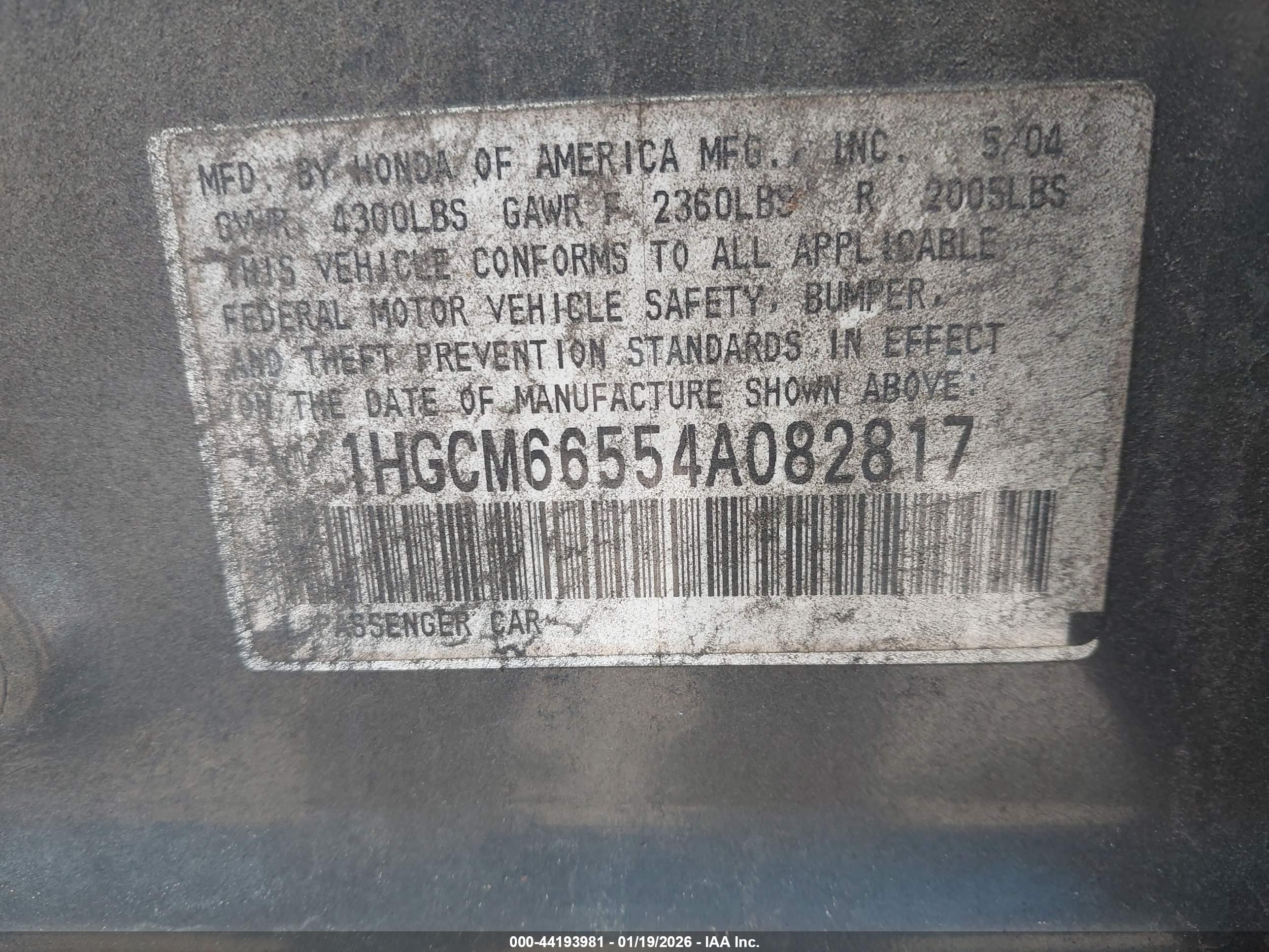 HONDA ACCORD image 9