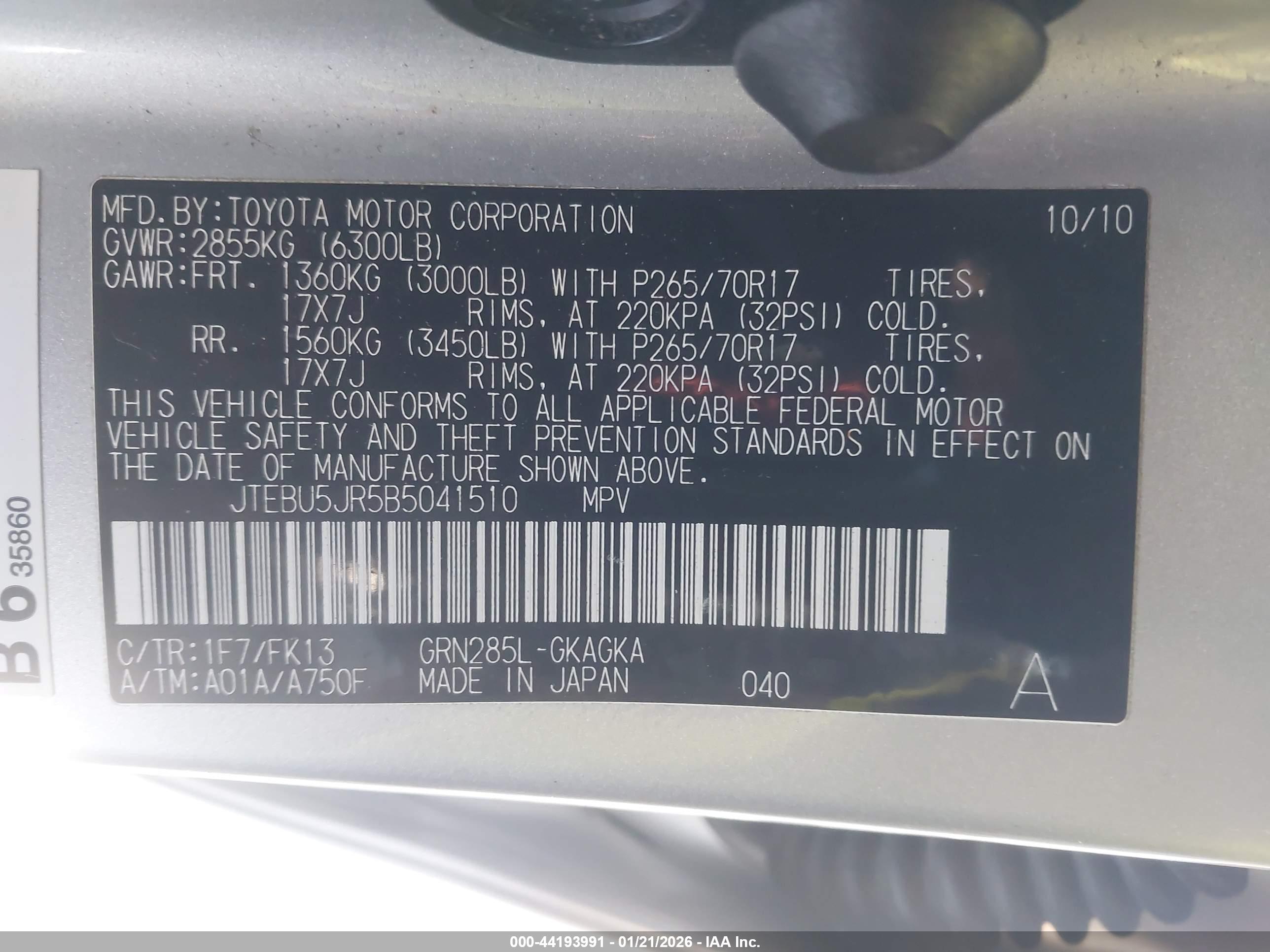 TOYOTA 4RUNNER image 9