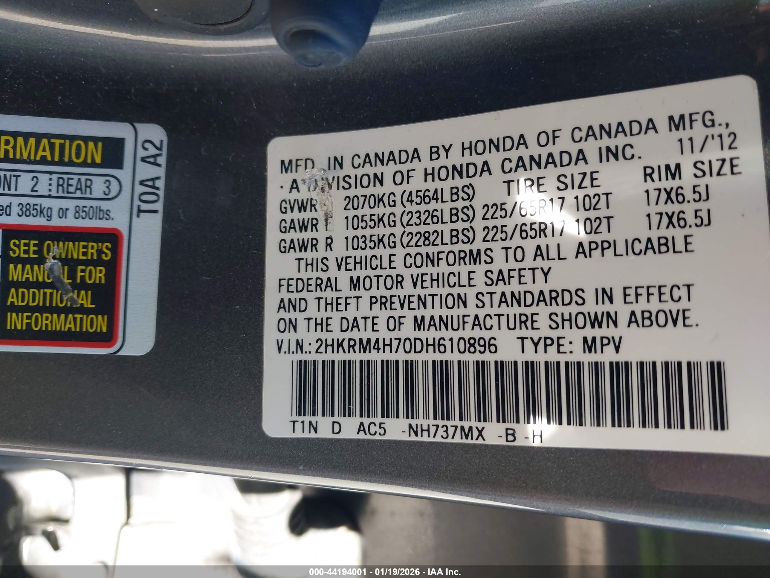 HONDA CR-V image 9