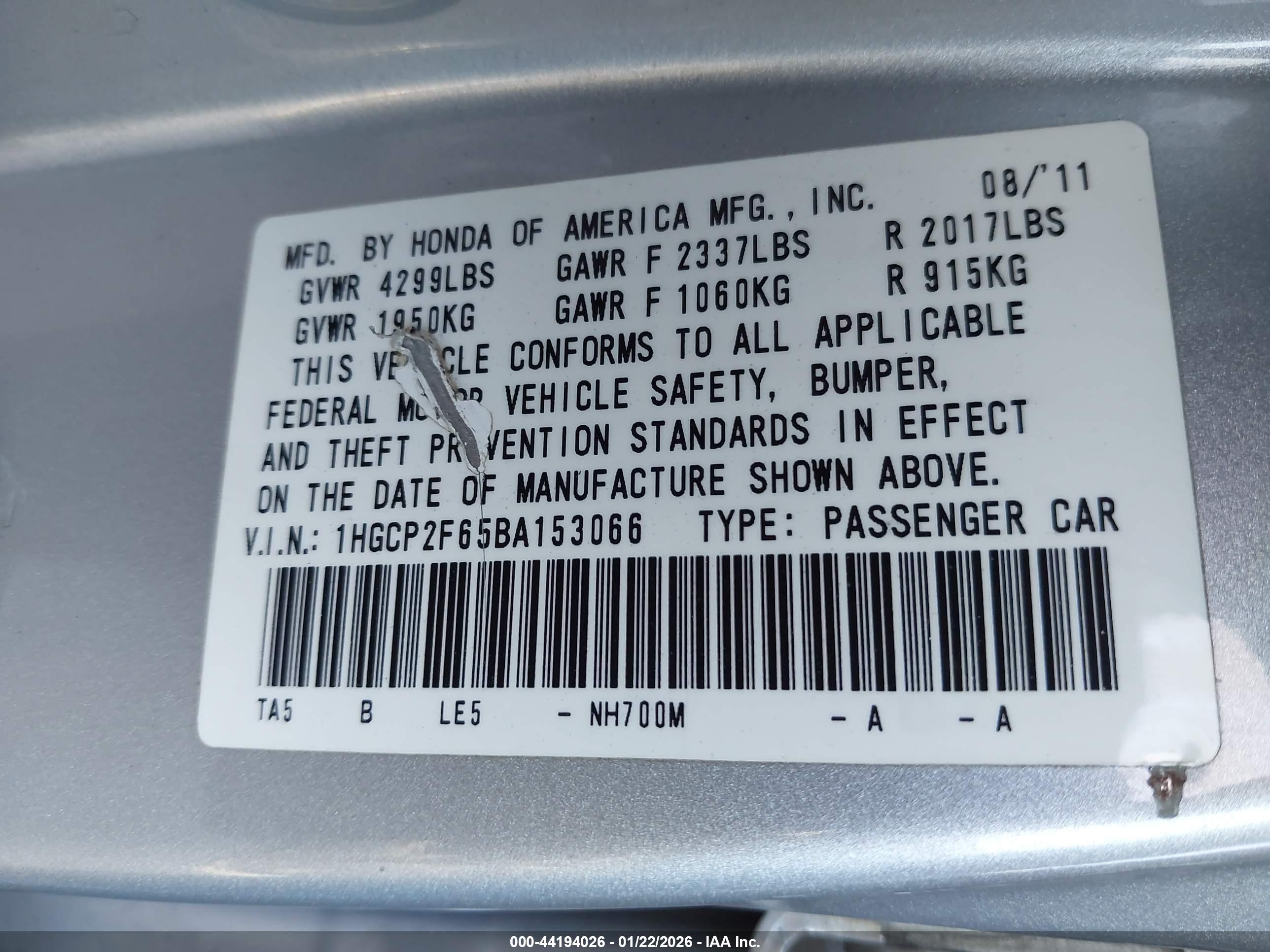 HONDA ACCORD image 9