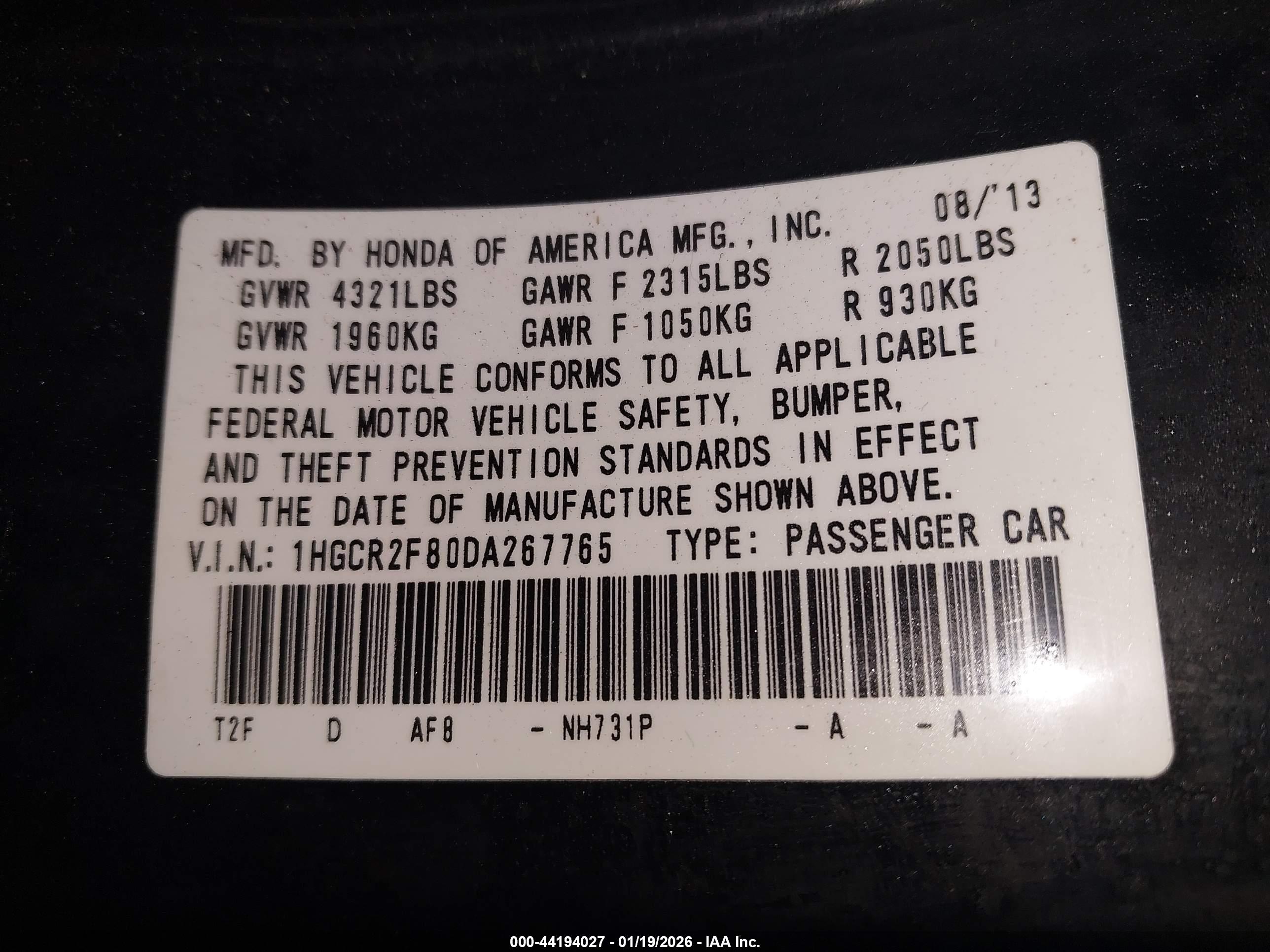 HONDA ACCORD image 9