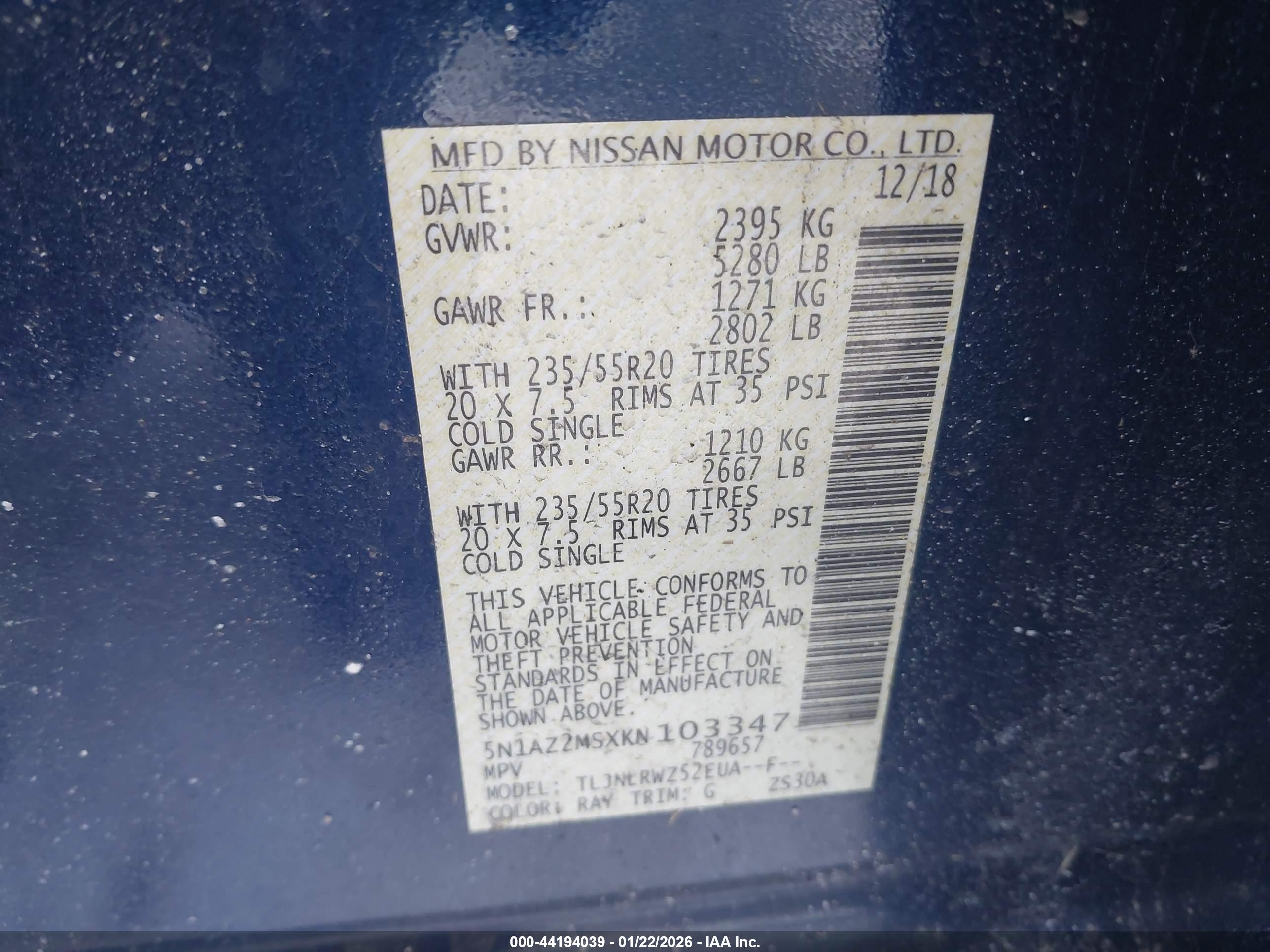NISSAN MURANO image 9