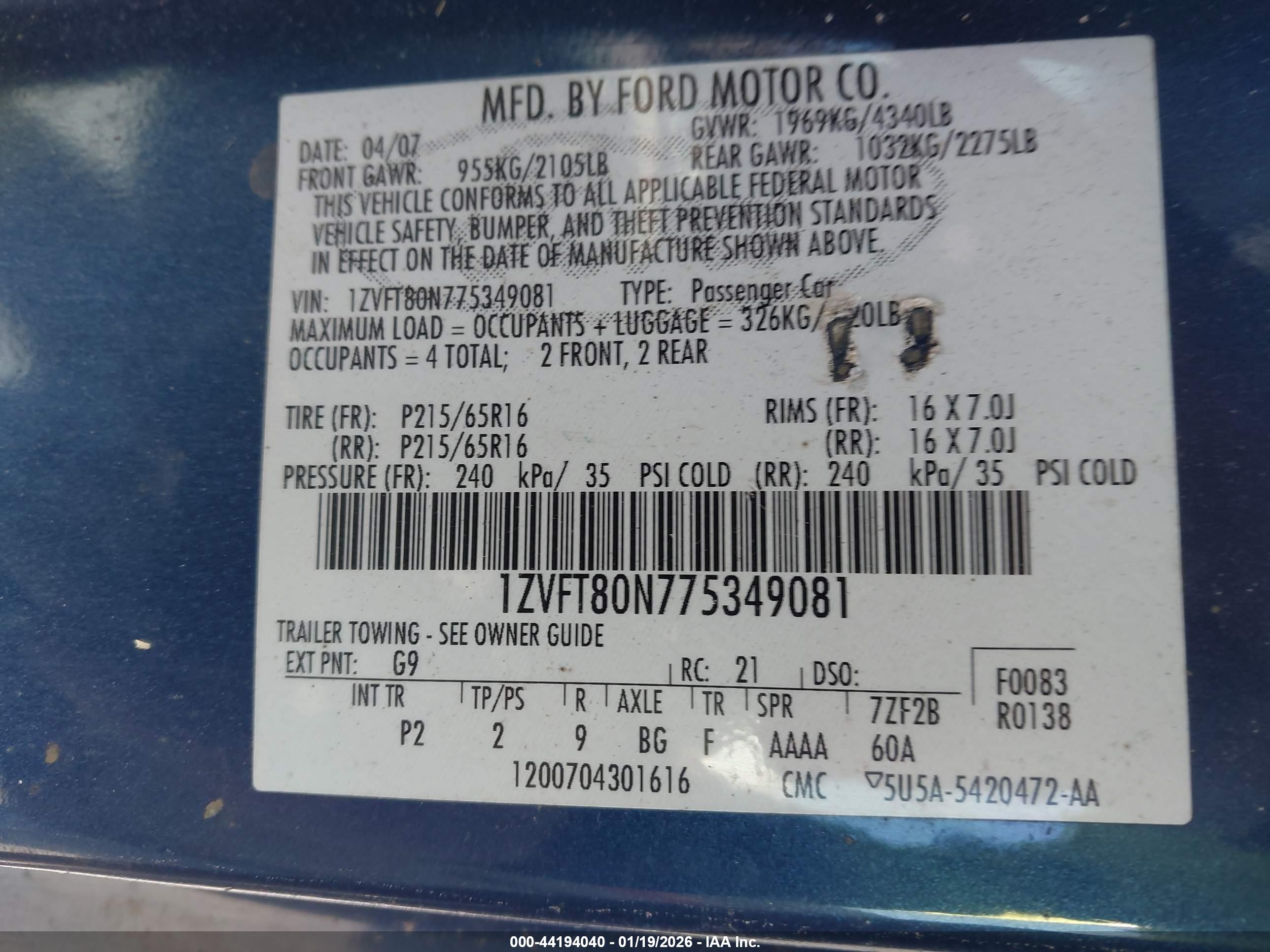FORD MUSTANG image 9