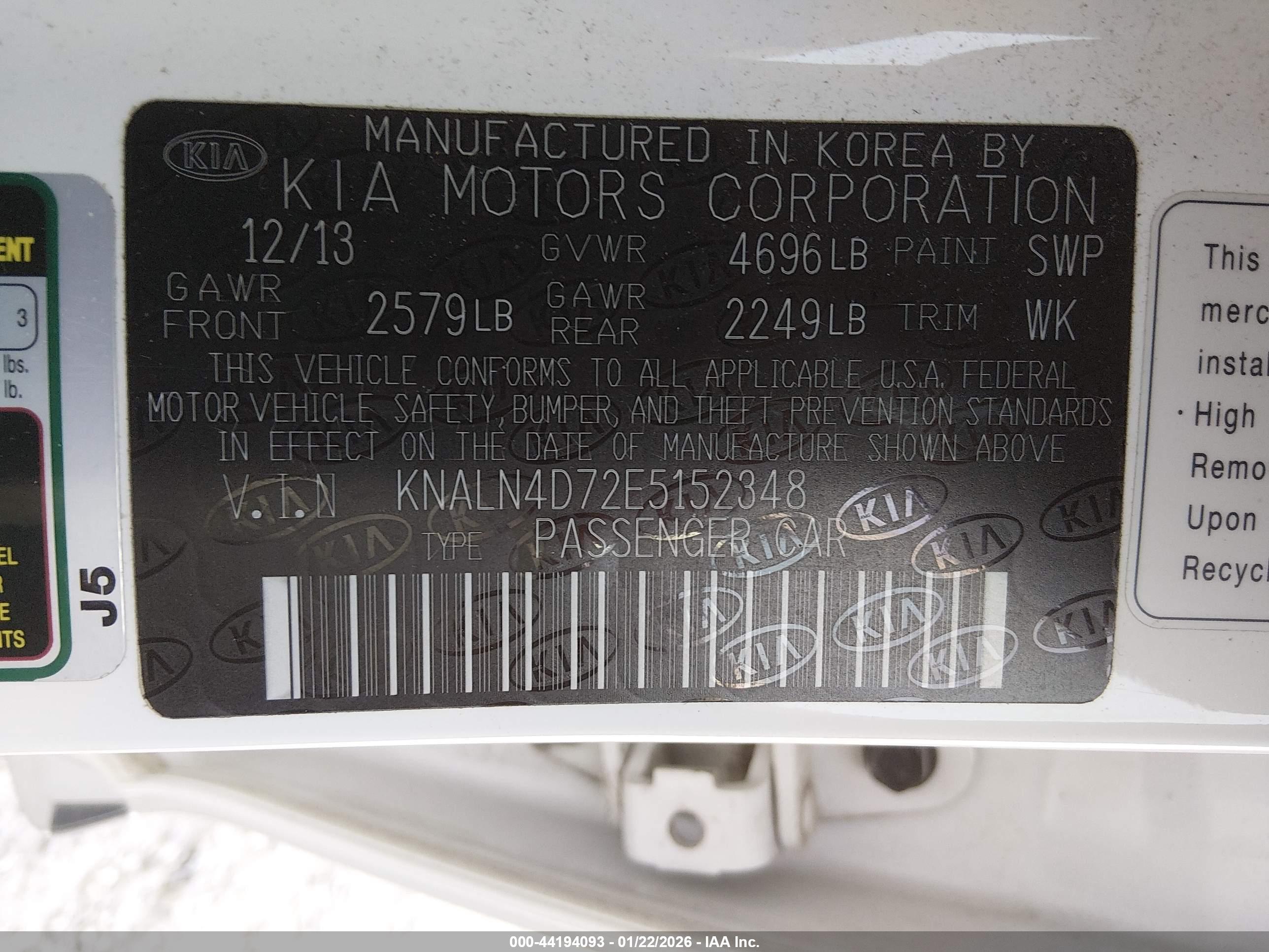 KIA CADENZA image 9