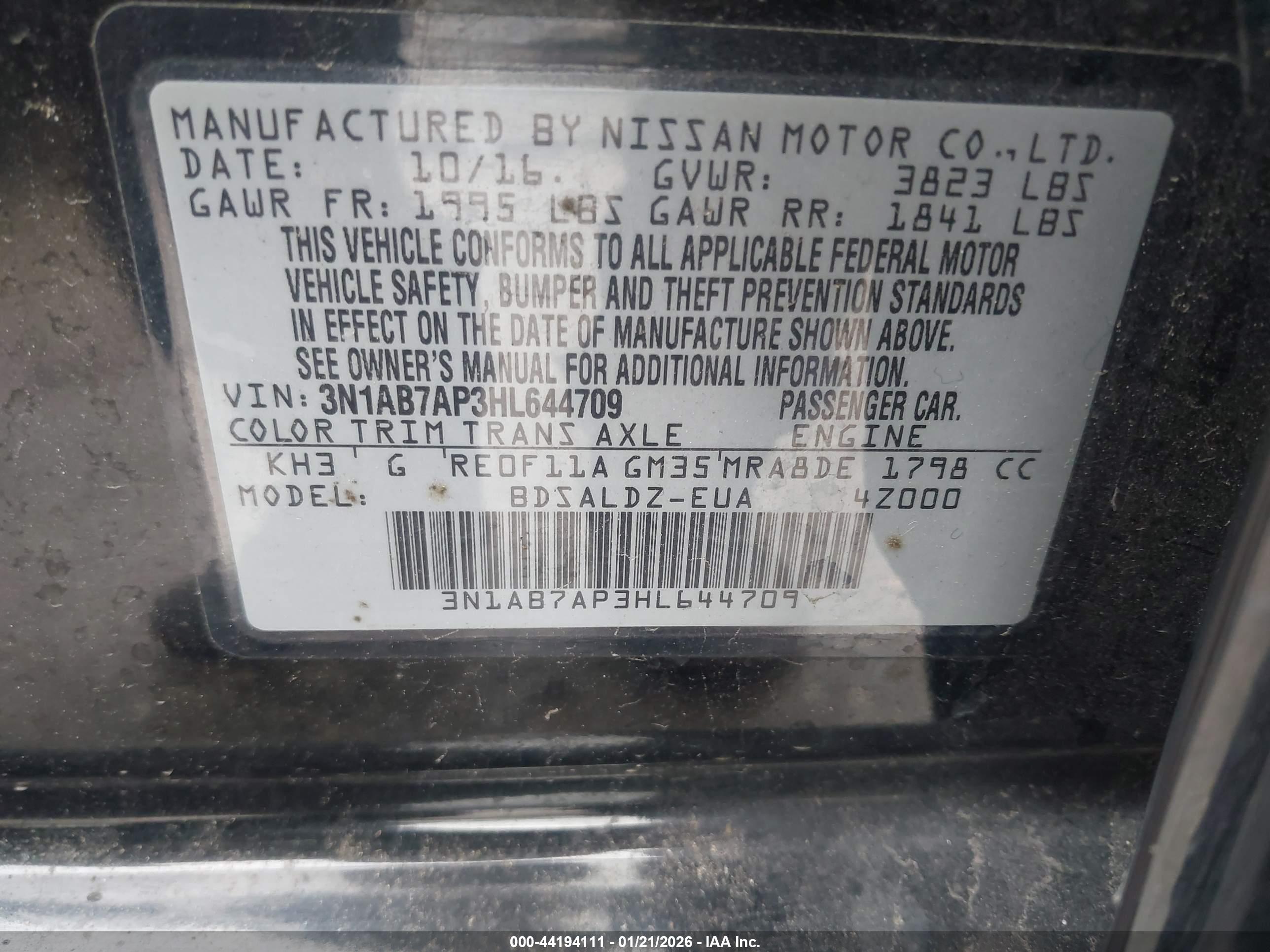 NISSAN SENTRA image 9