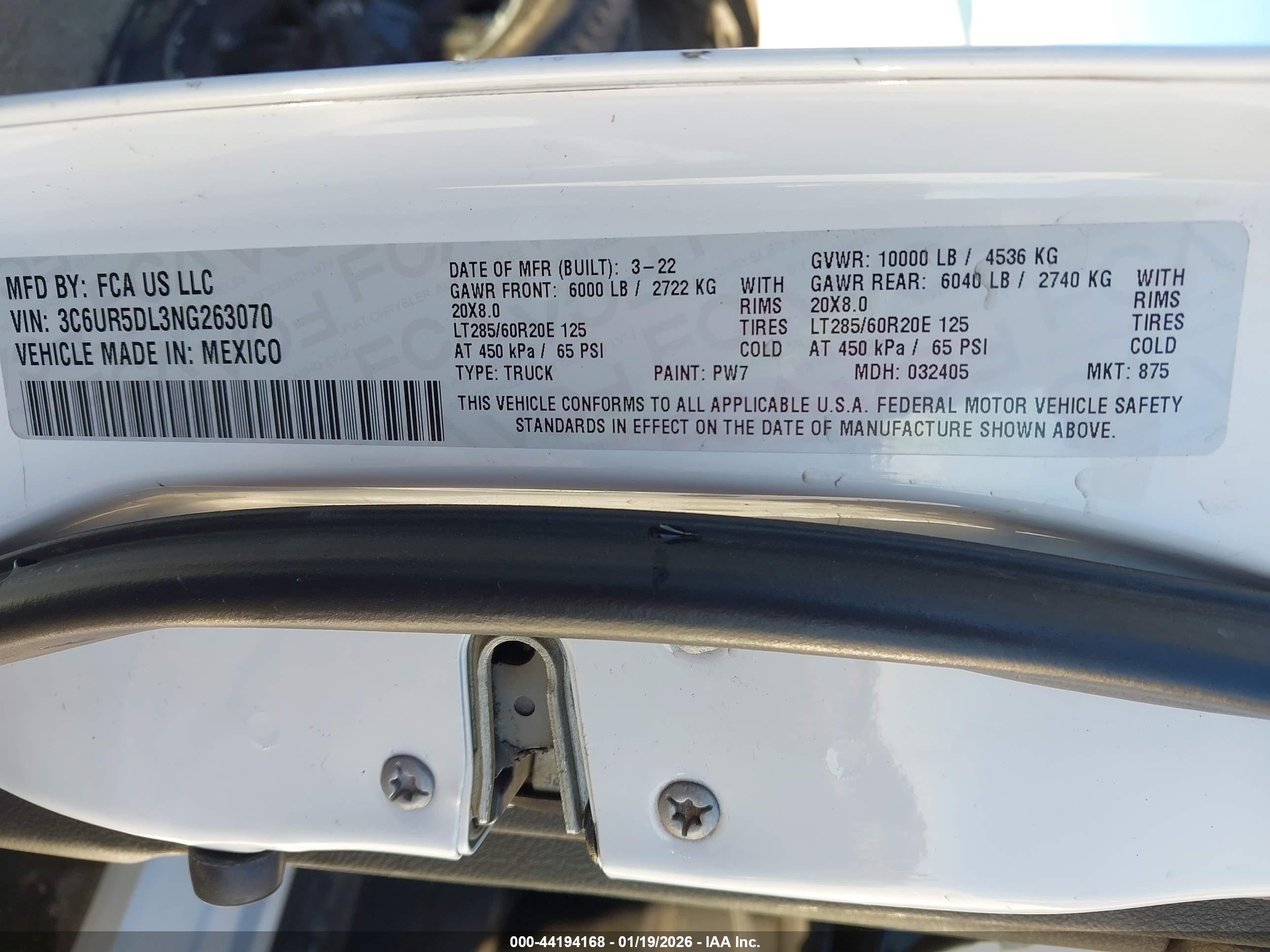 RAM 2500 image 9