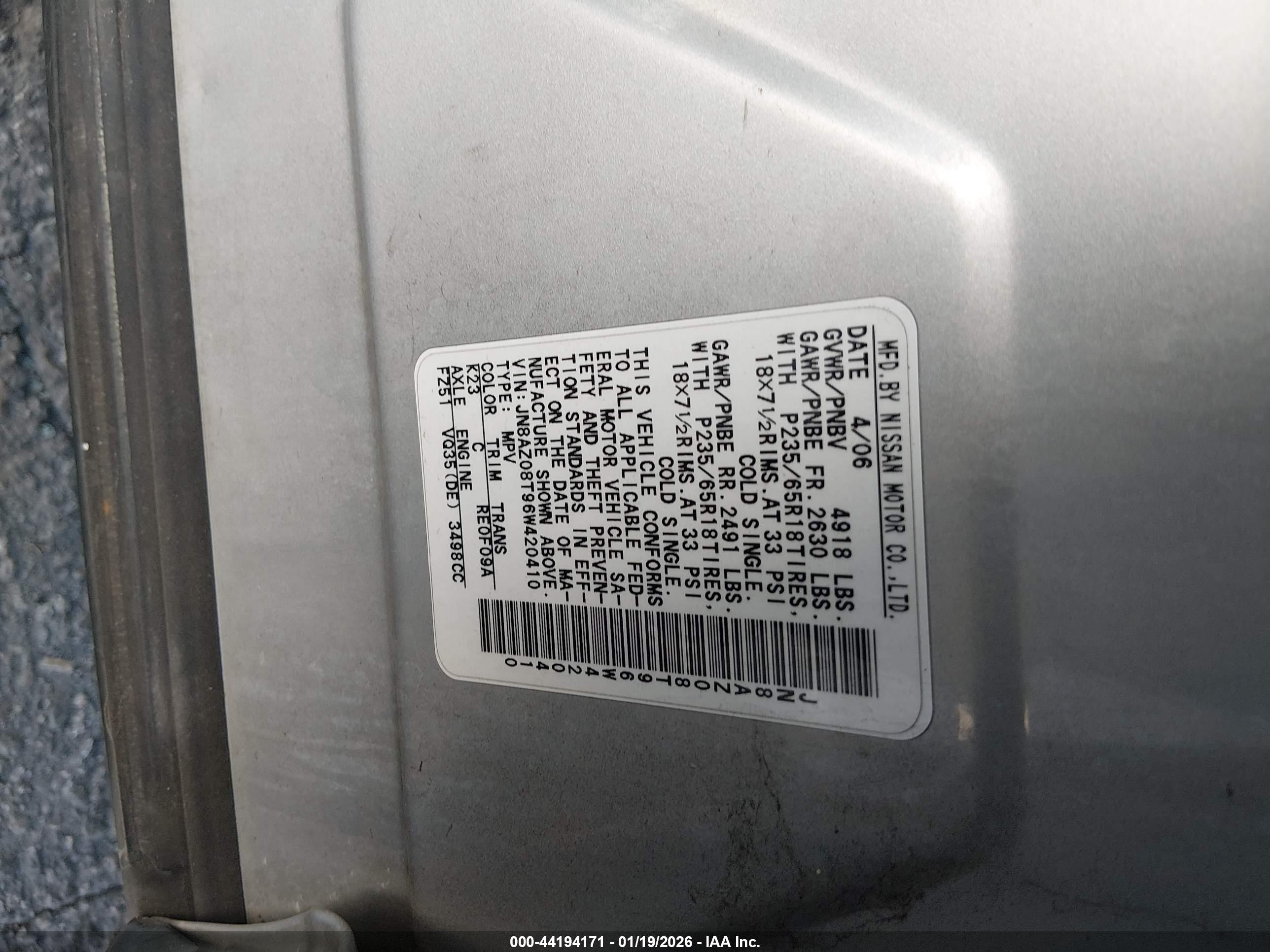 NISSAN MURANO image 9