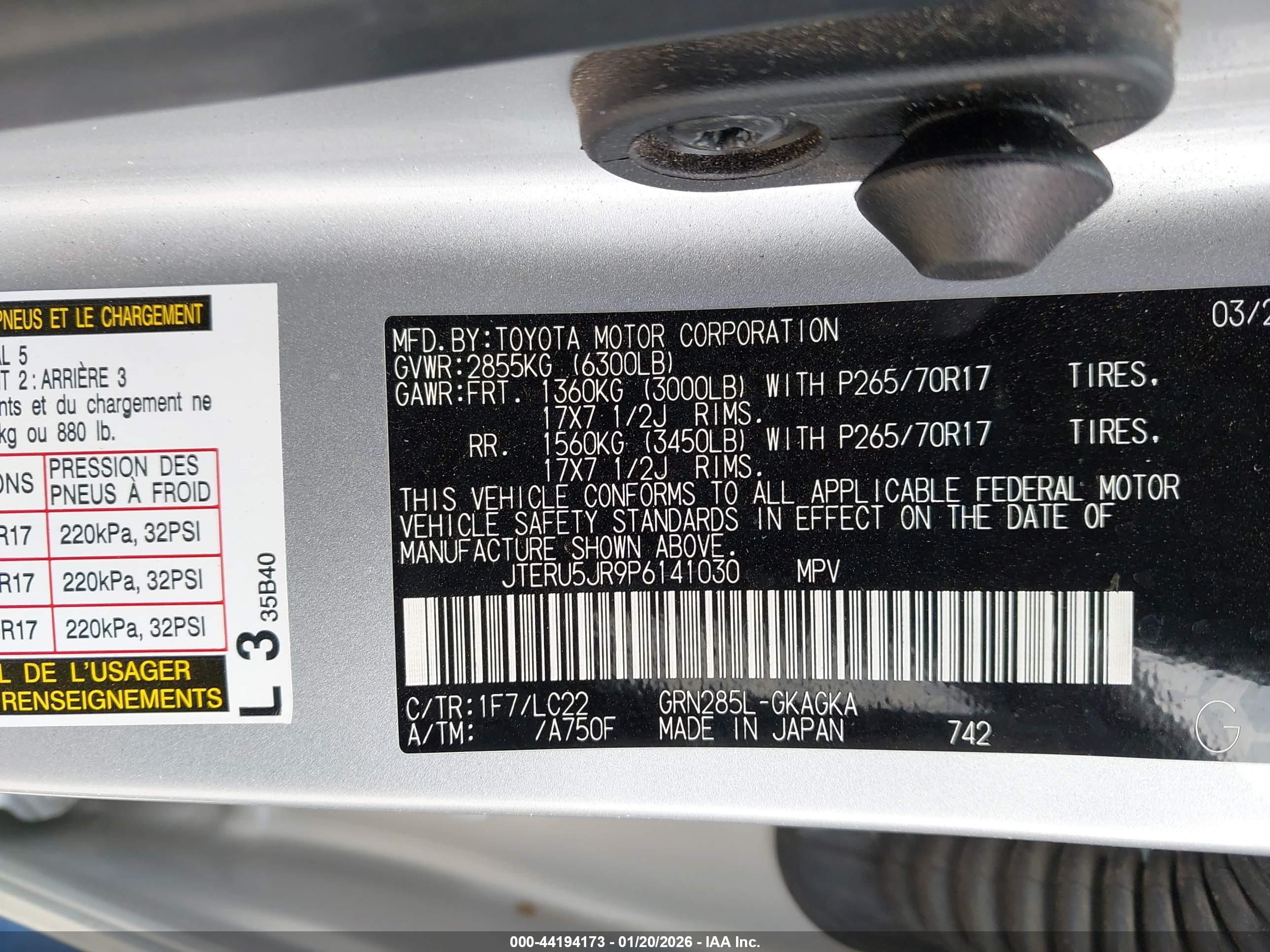 TOYOTA 4RUNNER image 9