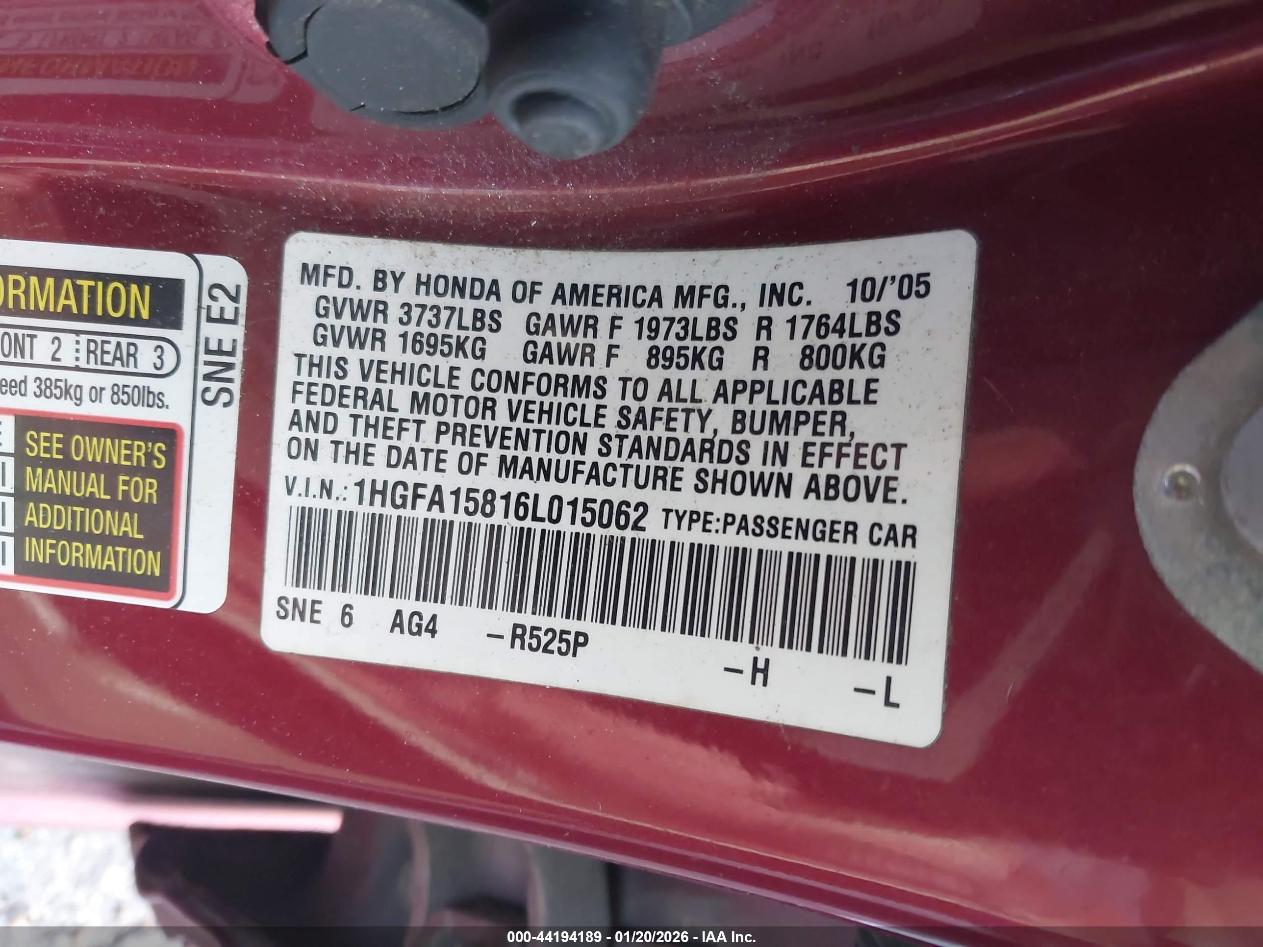 HONDA CIVIC image 9